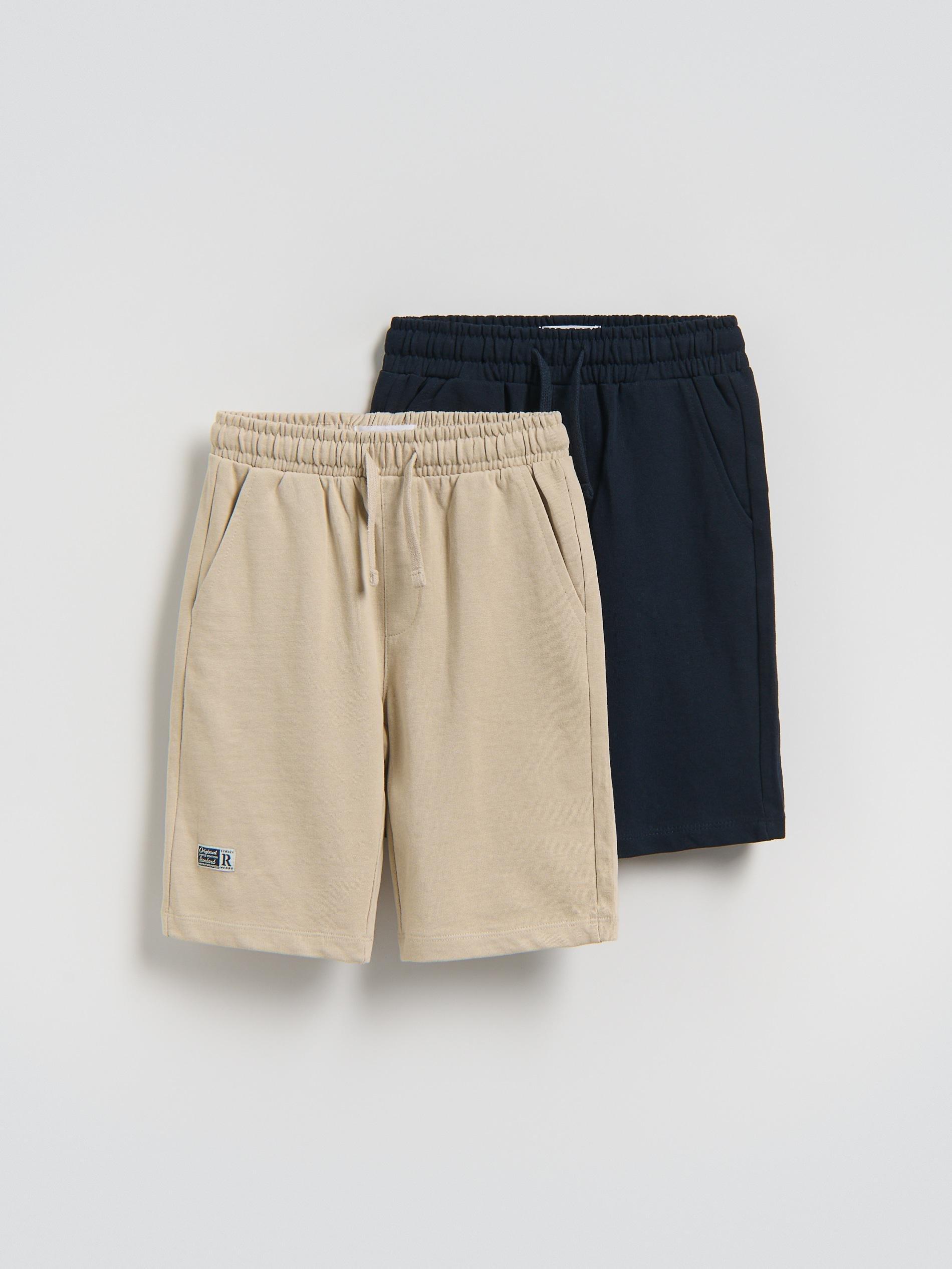 Navy 2-Pack Cotton Shorts, Navy, large image number 0