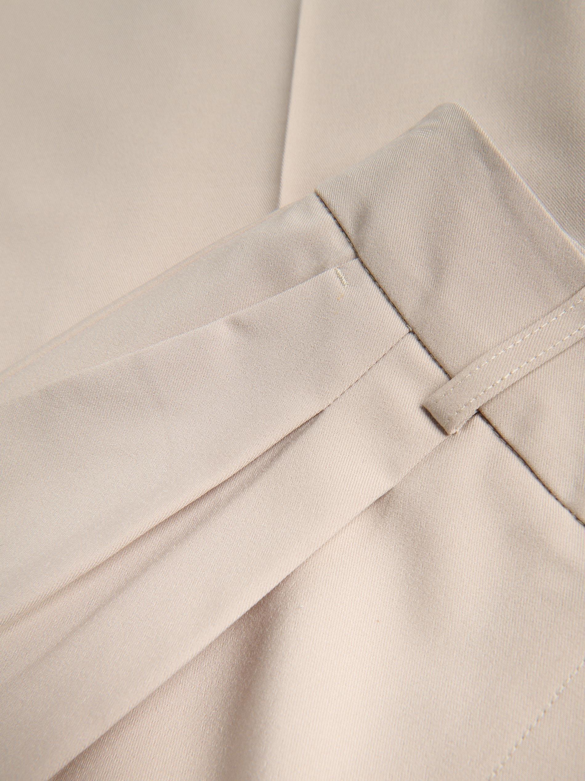 Beige Trousers With Pressed Crease, Beige, large image number 4