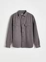 Reserved - Grey Shirt Jacket With Pockets