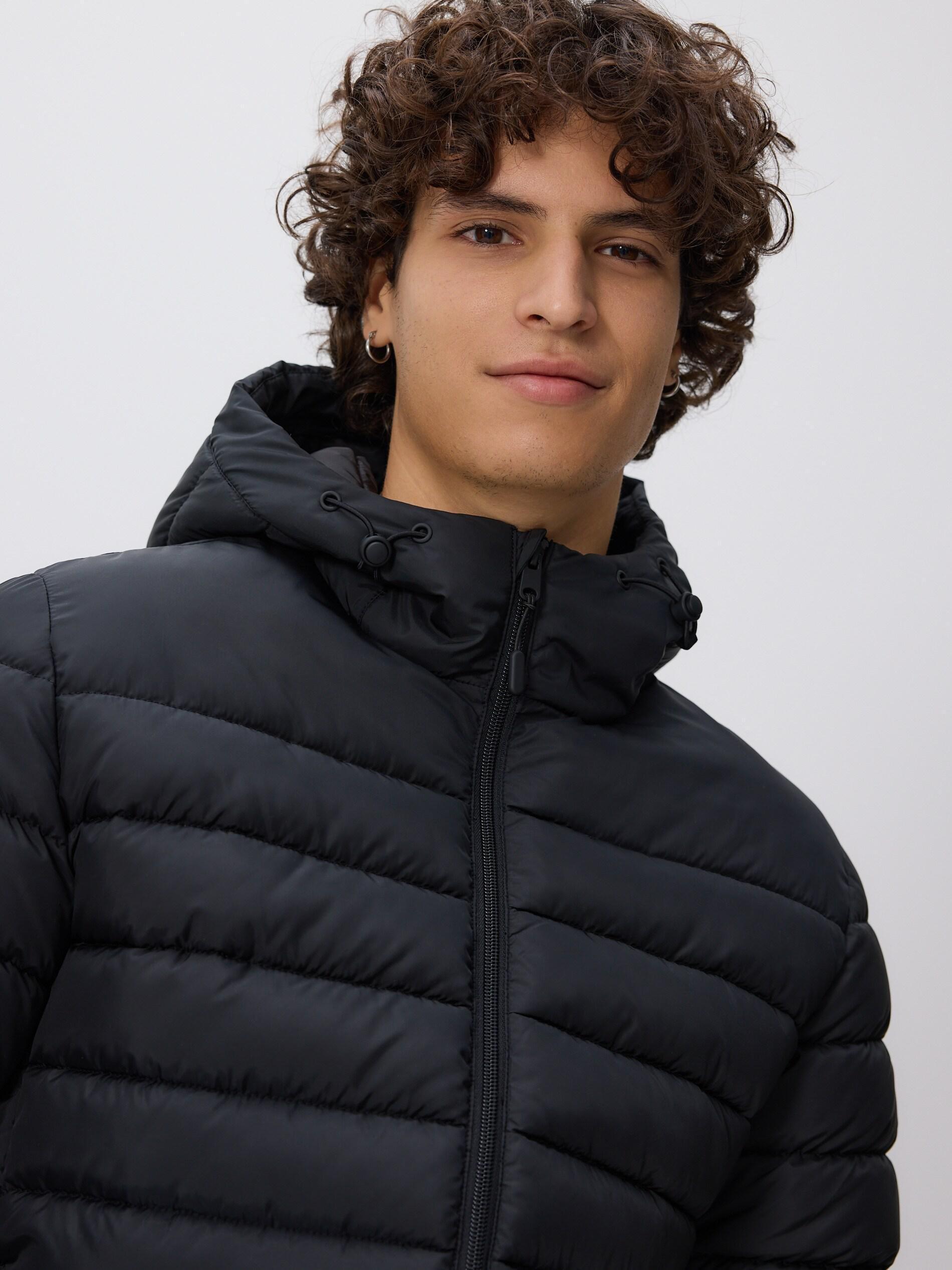 Black Jacket With Contrasting Inserts, Black, large image number 0