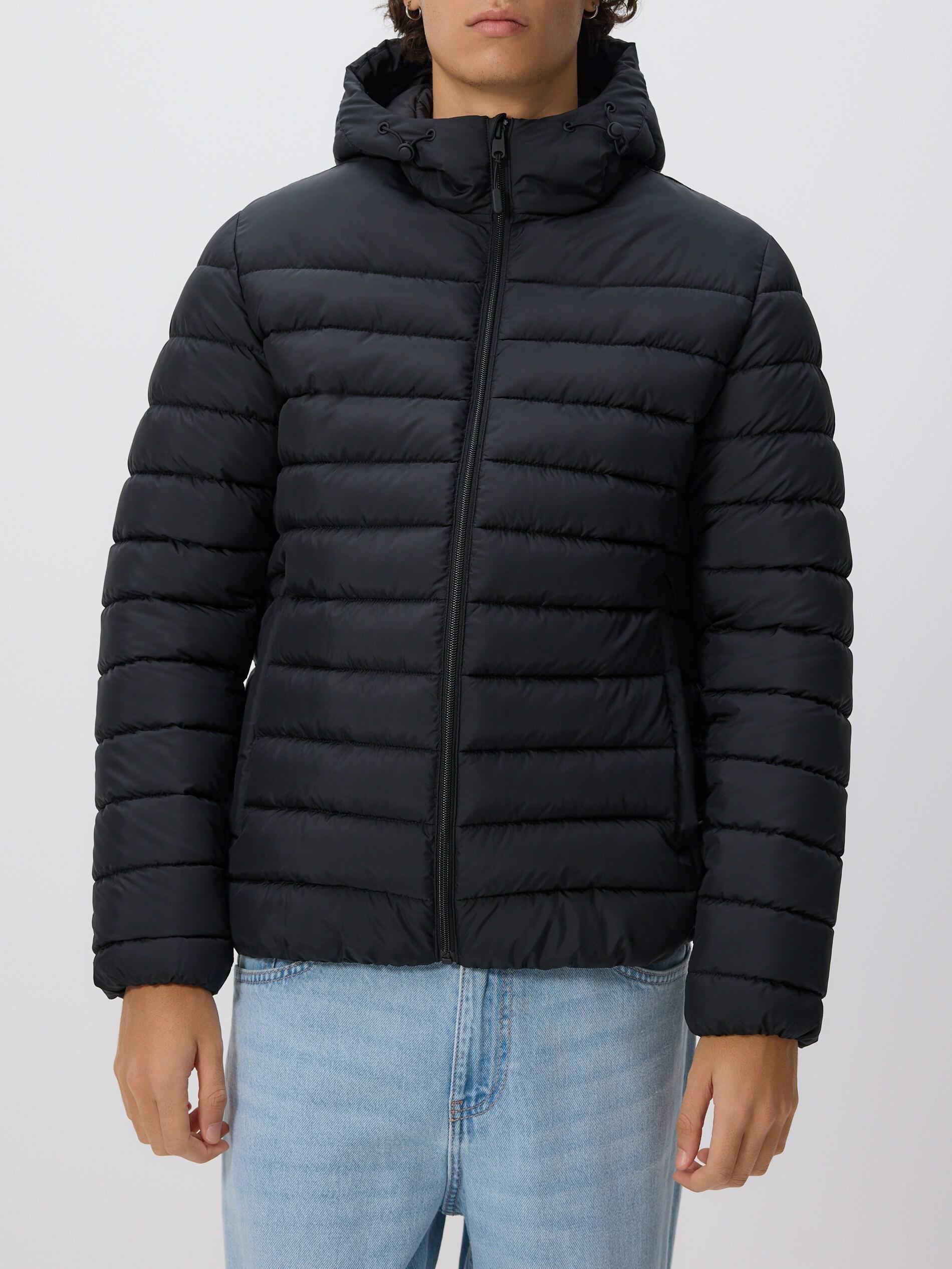 Black Jacket With Contrasting Inserts, Black, large image number 2