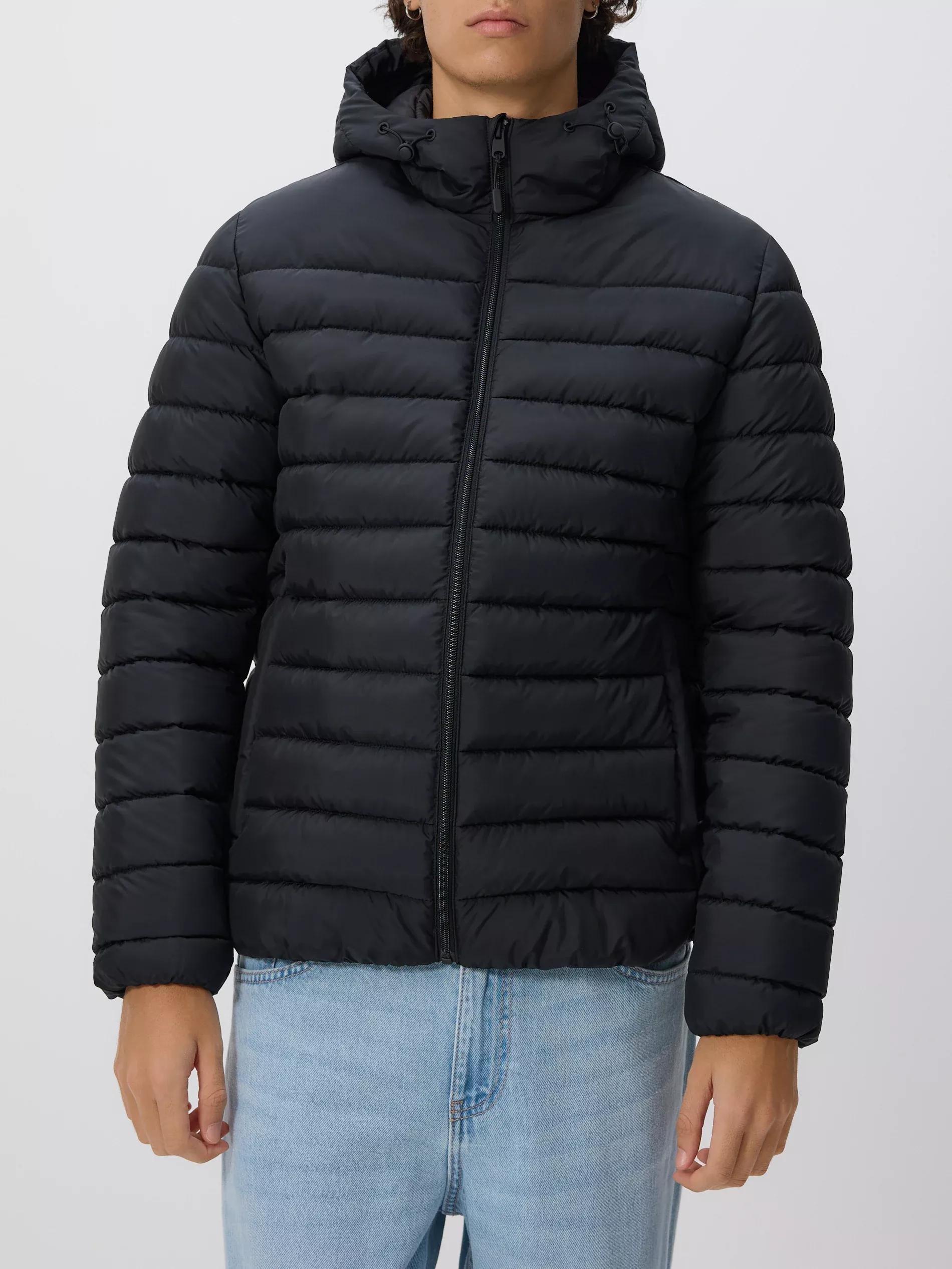 Black Jacket With Contrasting Inserts, Black, medium