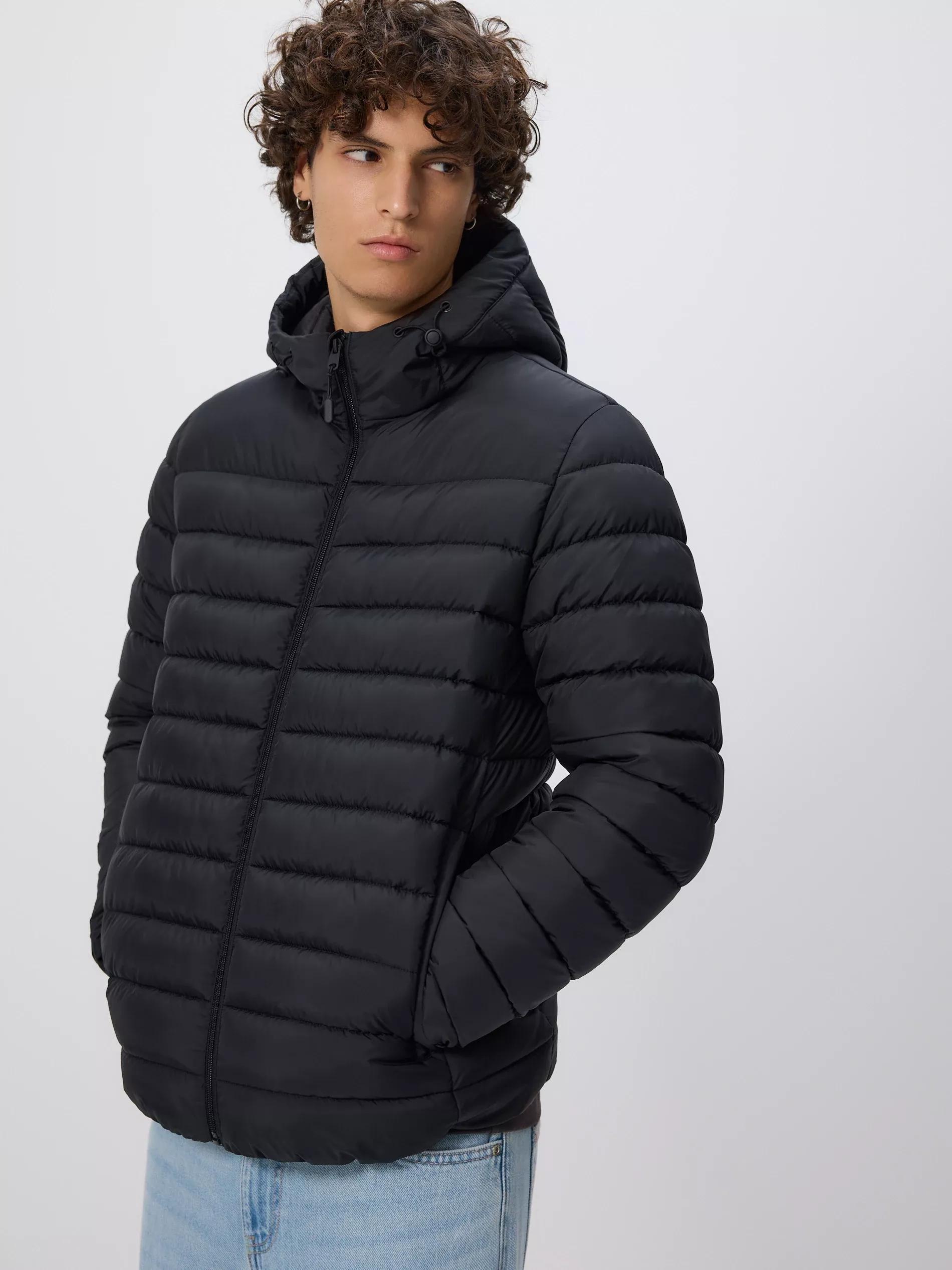 Black Jacket With Contrasting Inserts, Black, large image number 3