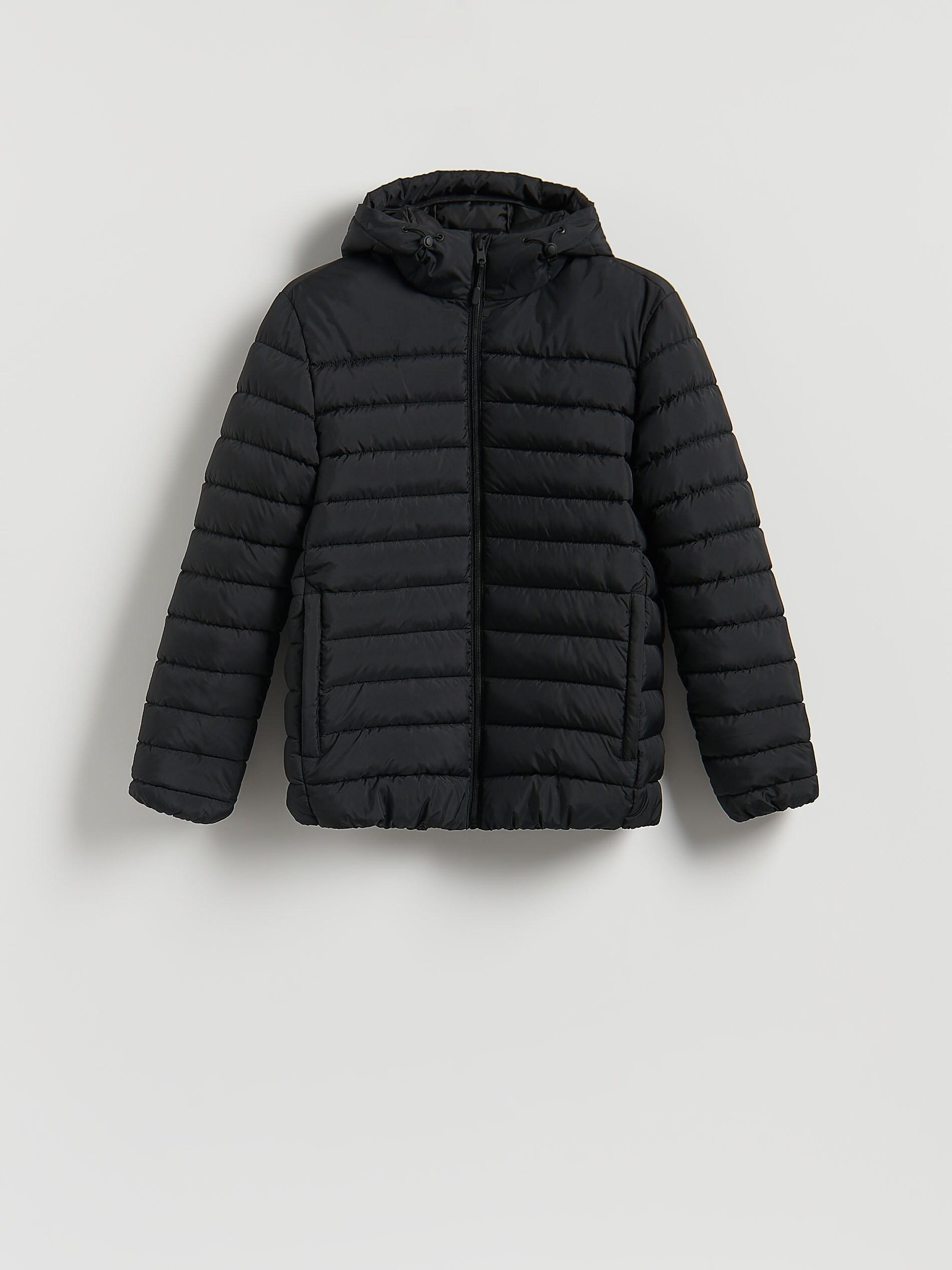 Black Jacket With Contrasting Inserts, Black, large image number 5