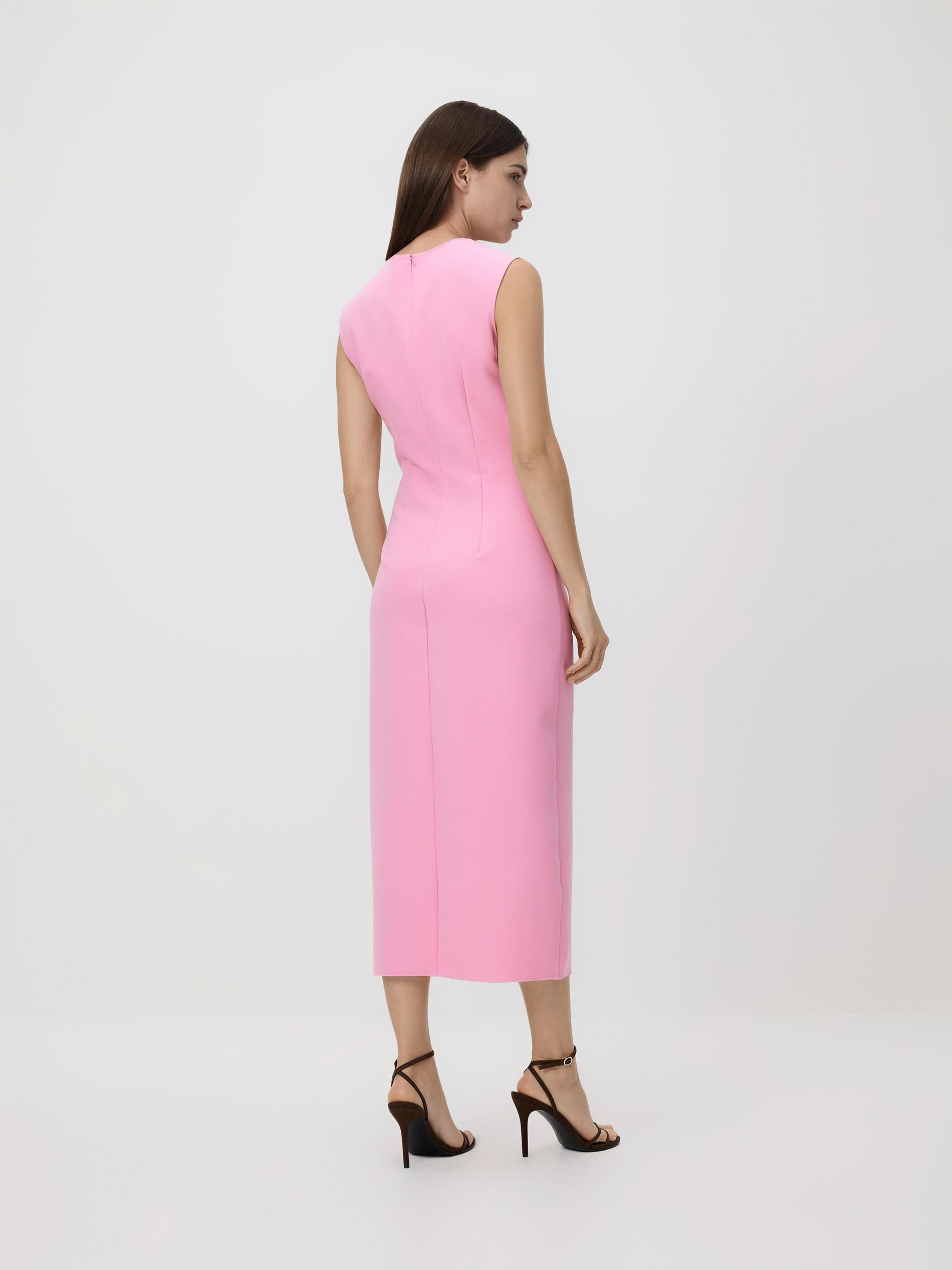 Pink Ruched Dress, Pink, large image number 3