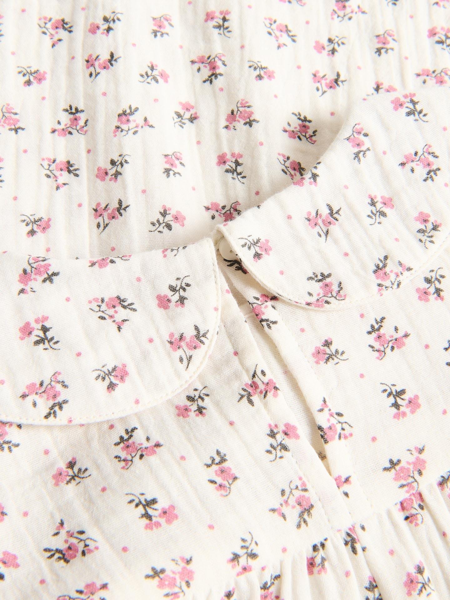 Beige Collar Dress, 7401_02P, large image number 3