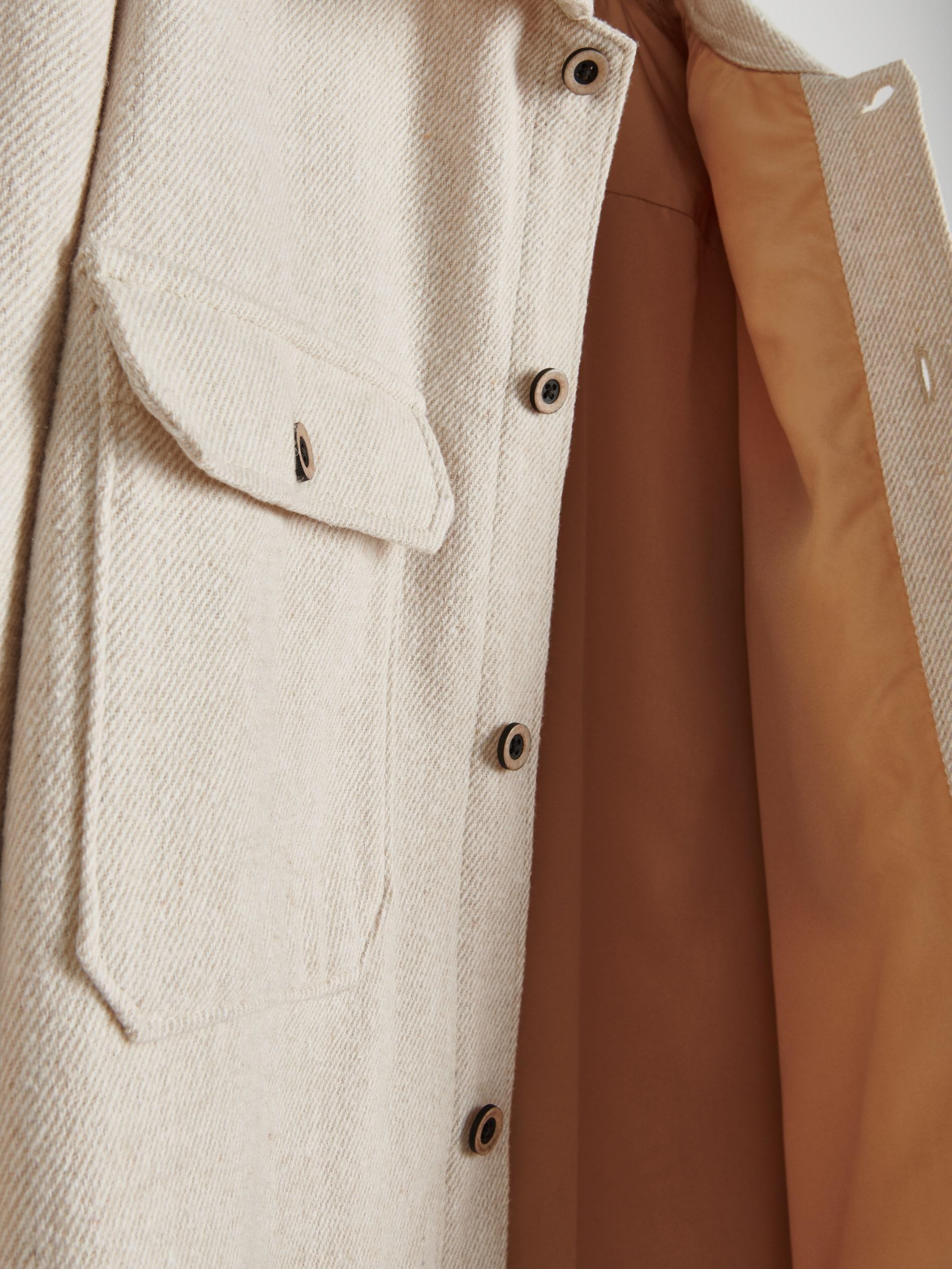 Nude Shirt Jacket With Pockets, , large image number 4