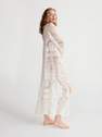 Reserved - Cream Lace Cotton Blend Poncho
