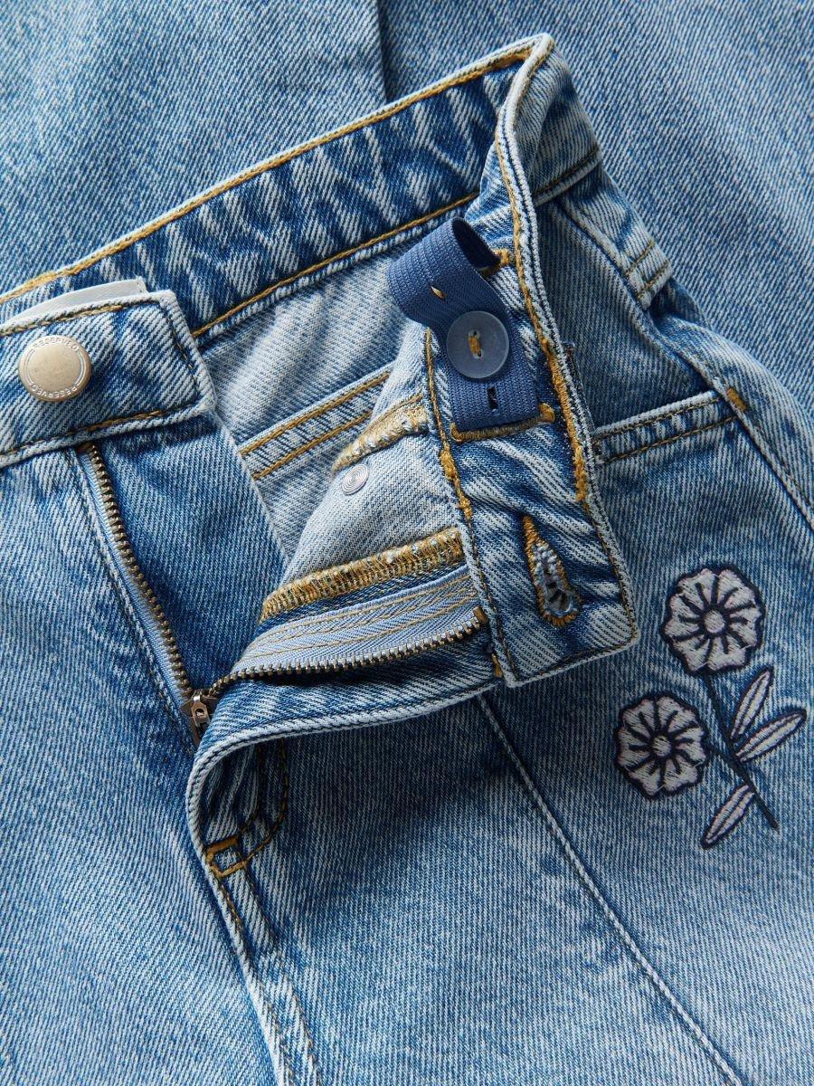 Blue Jeans Trousers, Kids Girl, Blue, large image number 1