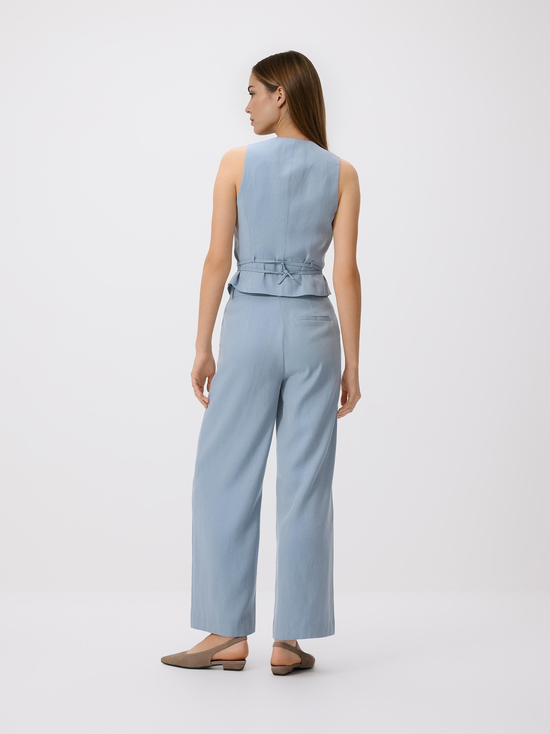 Blue Wide Leg Trousers, Blue, large image number 2