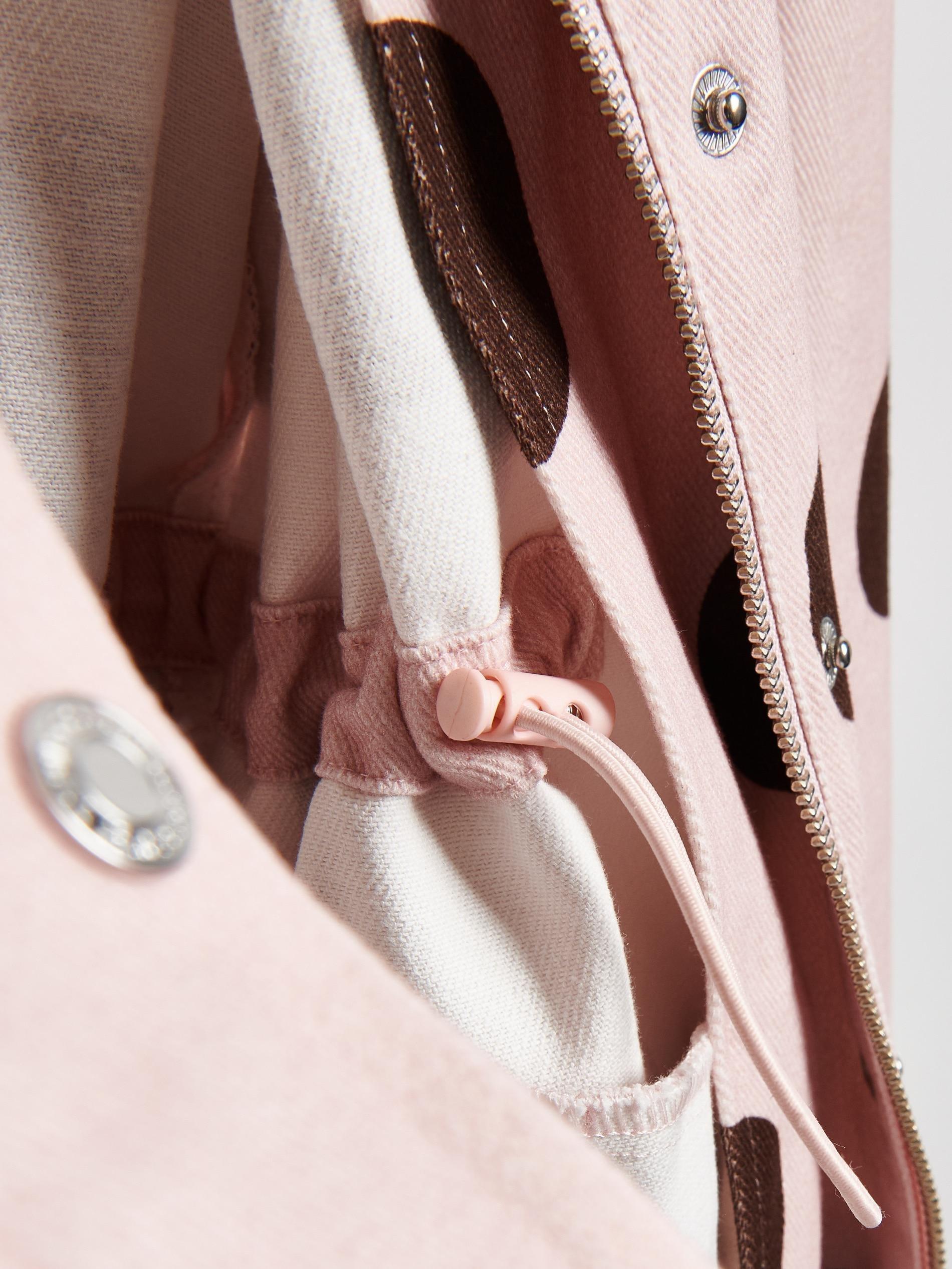 Pink Jacket With Contrasting Collar, Pink, large image number 8