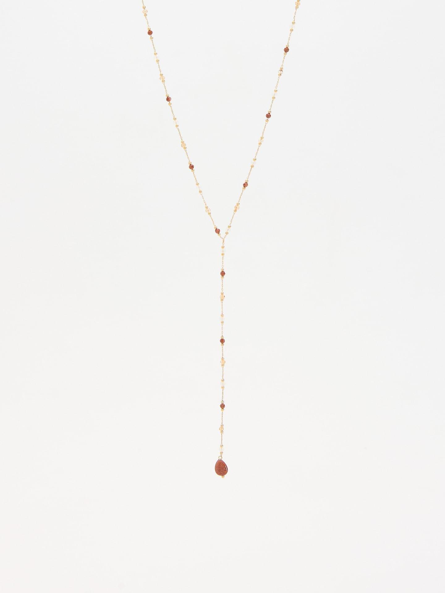 Multicolour Decorative Stones Necklace, Multicolor, large image number 0