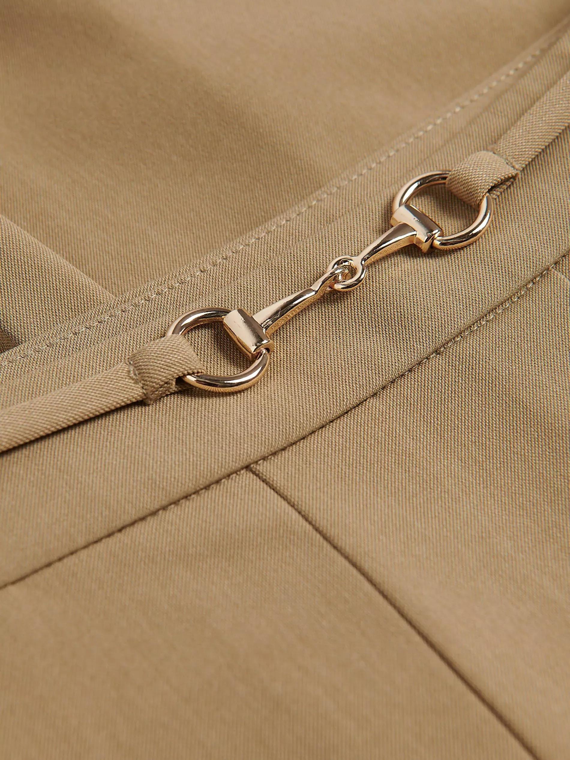 Beige Pleated Skirt, Beige, large image number 5