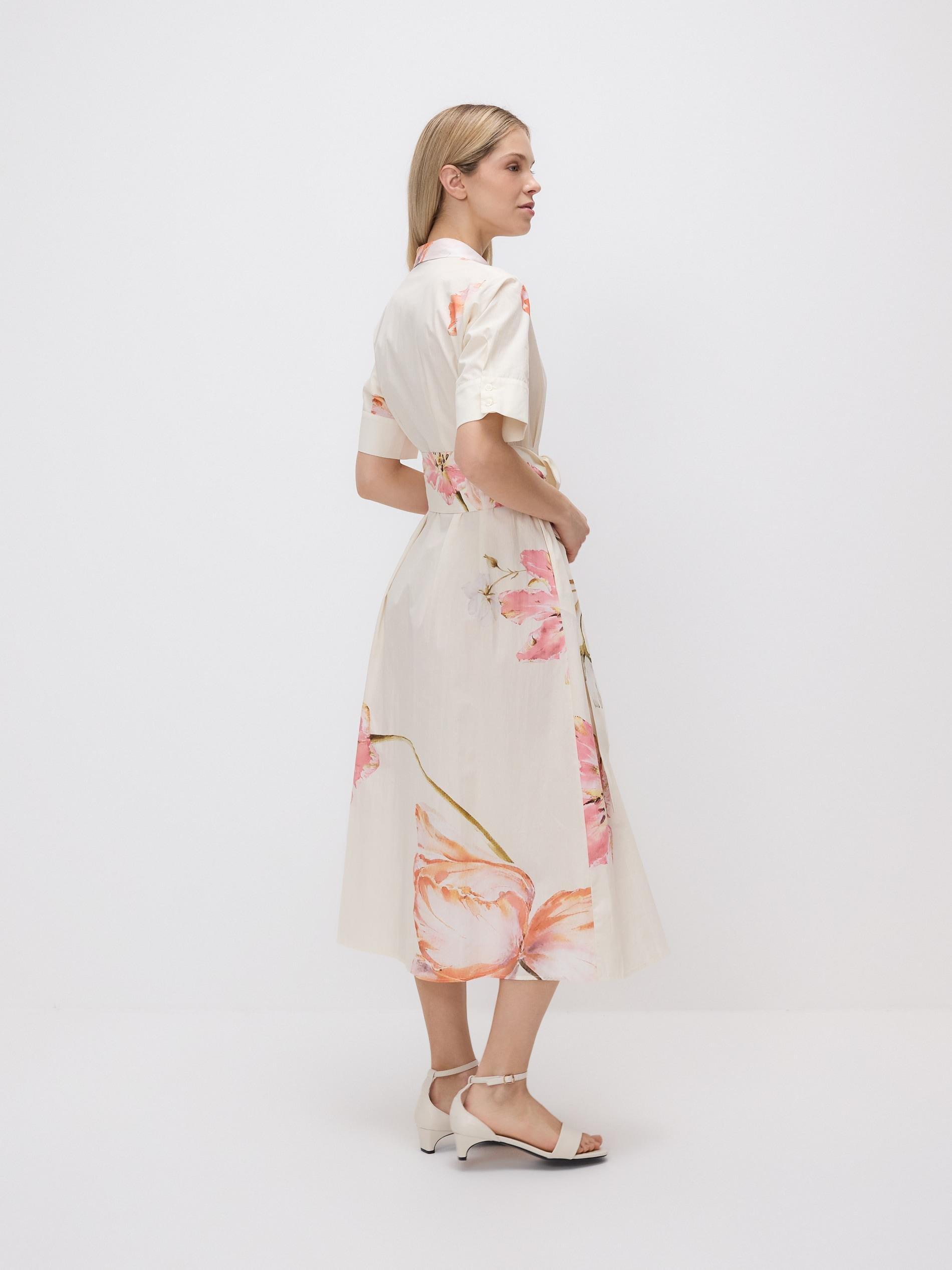 Multicolour Floral Shirt Dress, Multicolor, large image number 3