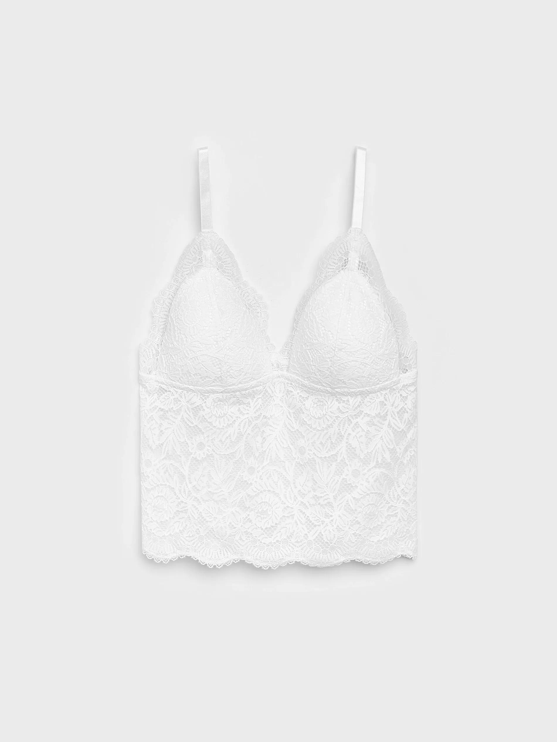 Cream Lace Top Bra, Women, , large image number 0