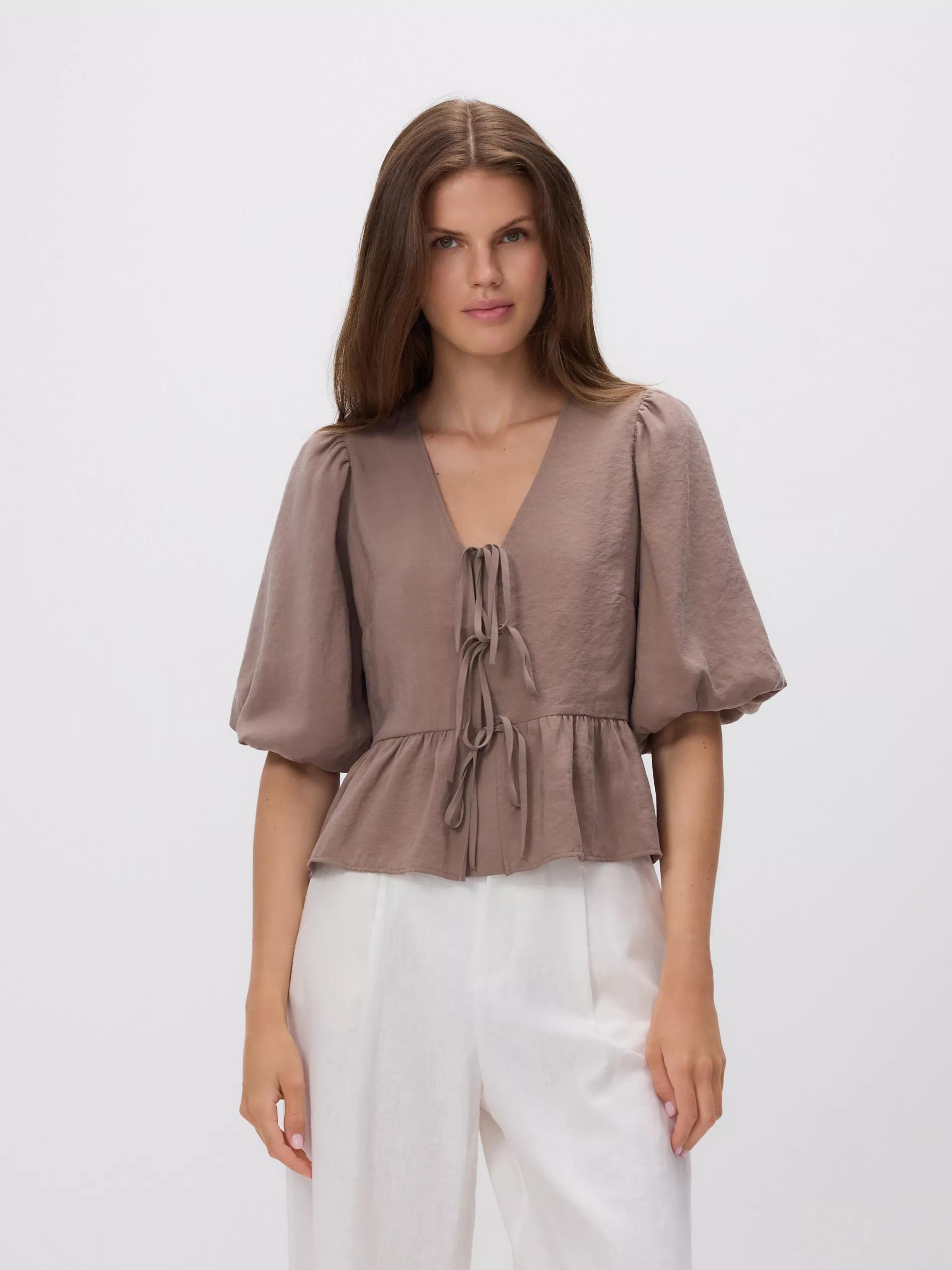 Beige Modal Rich Top, , large image number 0