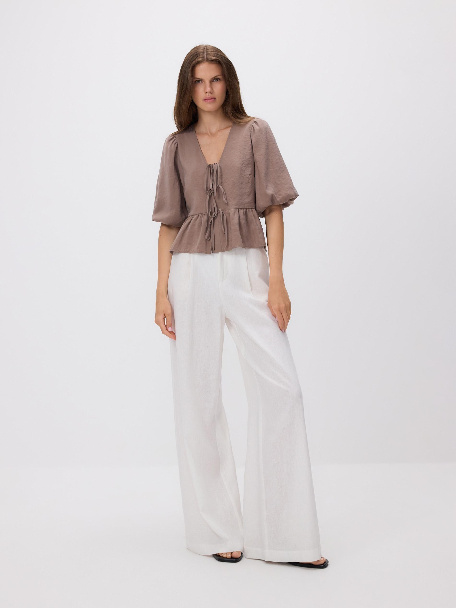 Beige Modal Rich Top, , large image number 1