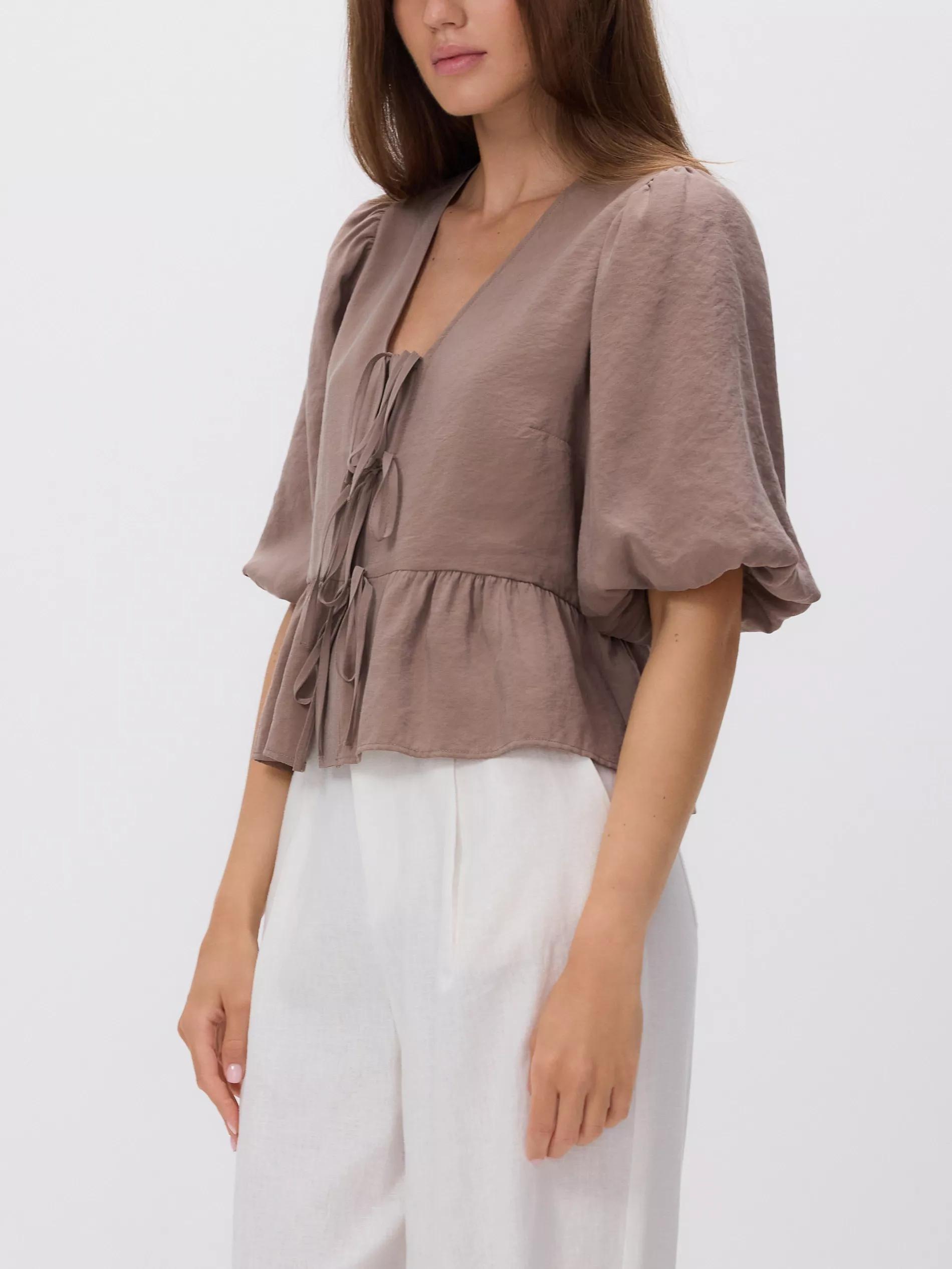 Beige Modal Rich Top, , large image number 2