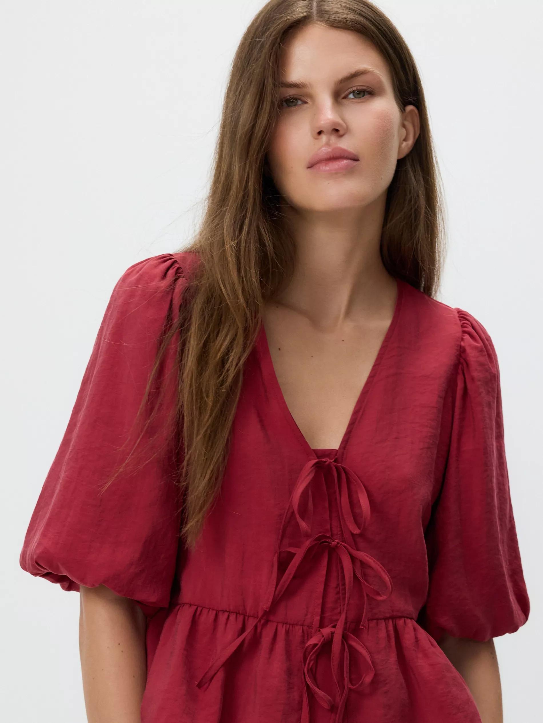 Maroon Modal Rich Top, , large image number 1