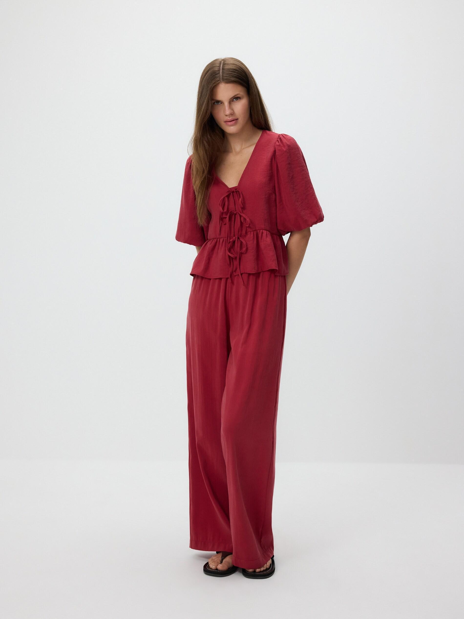 Maroon Modal Rich Top, Burgundy, medium