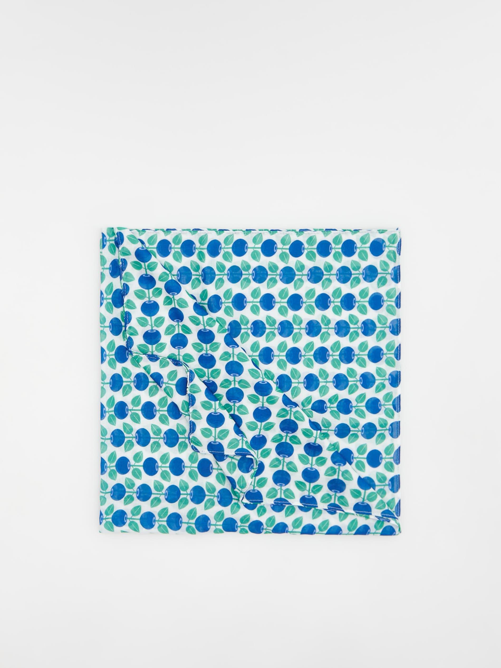 White Patterned Neckerchief, Unisex Kids, White, large image number 4