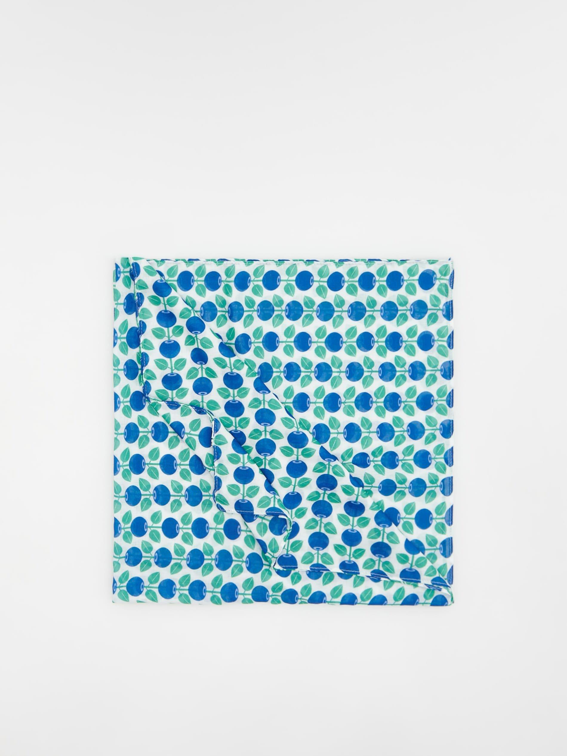 White Patterned Neckerchief, Unisex Kids, White, large image number 5