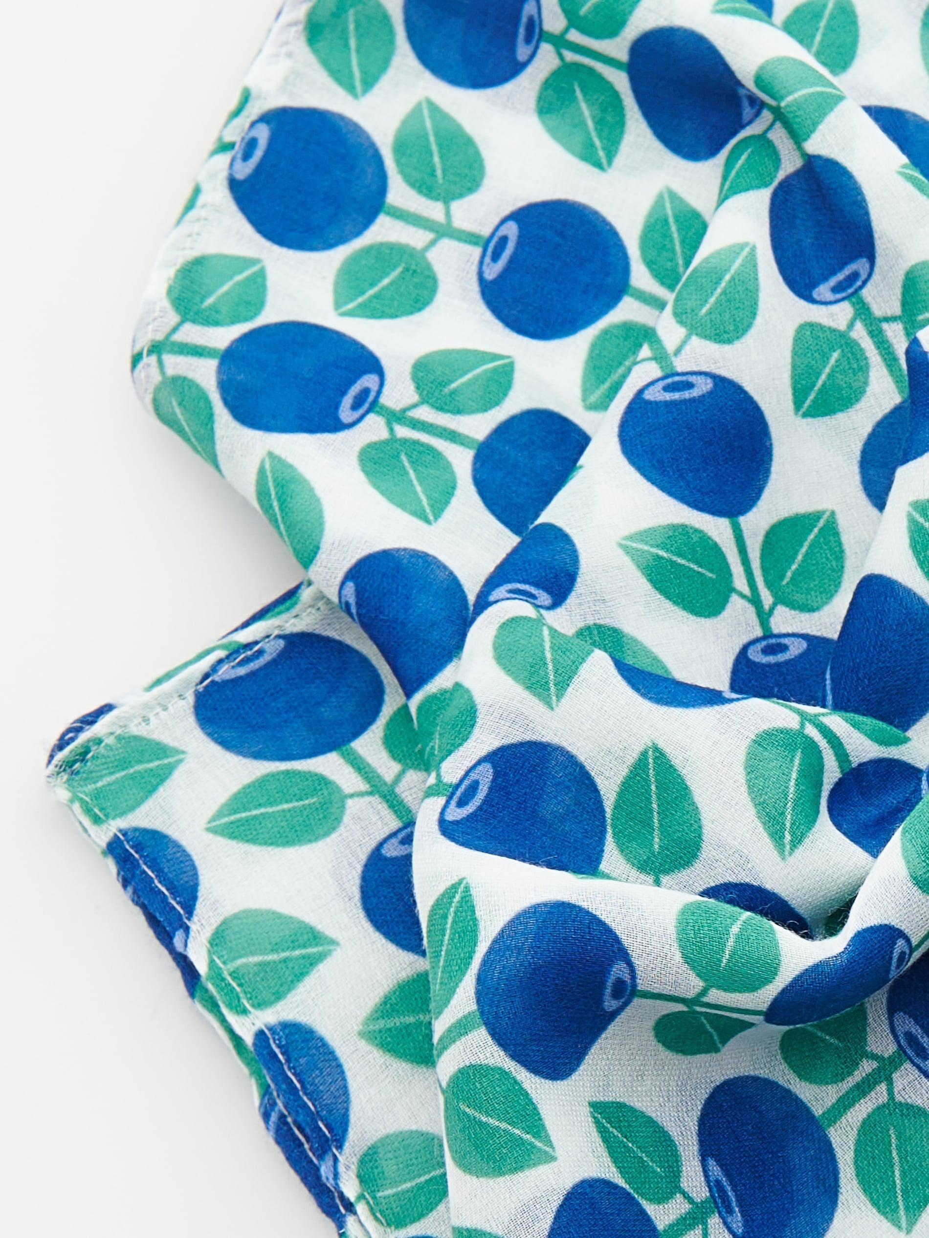 White Patterned Neckerchief, Unisex Kids, White, large image number 7