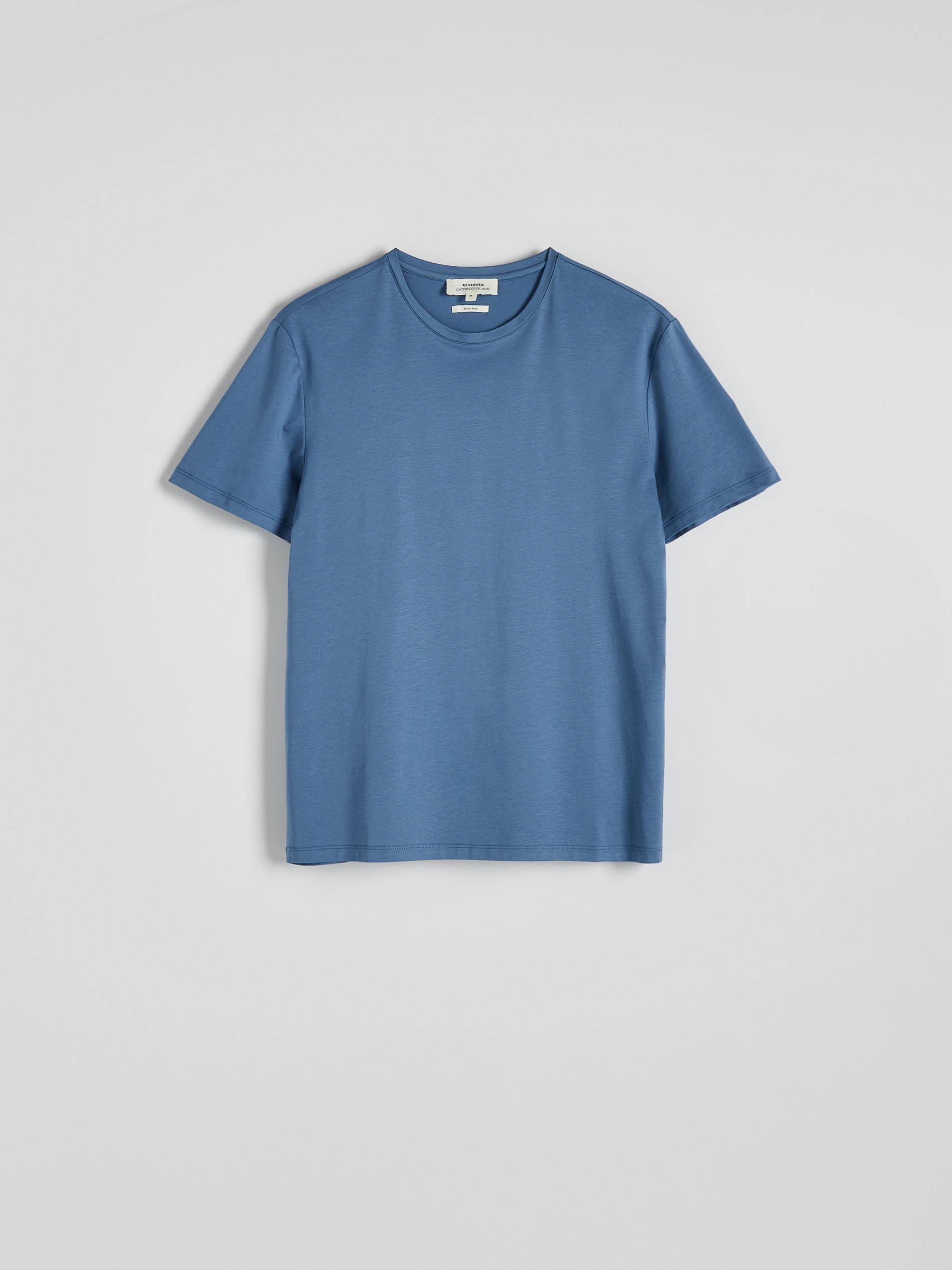 Blue Slim Fit T-Shirt With Added Modal, , large image number 3