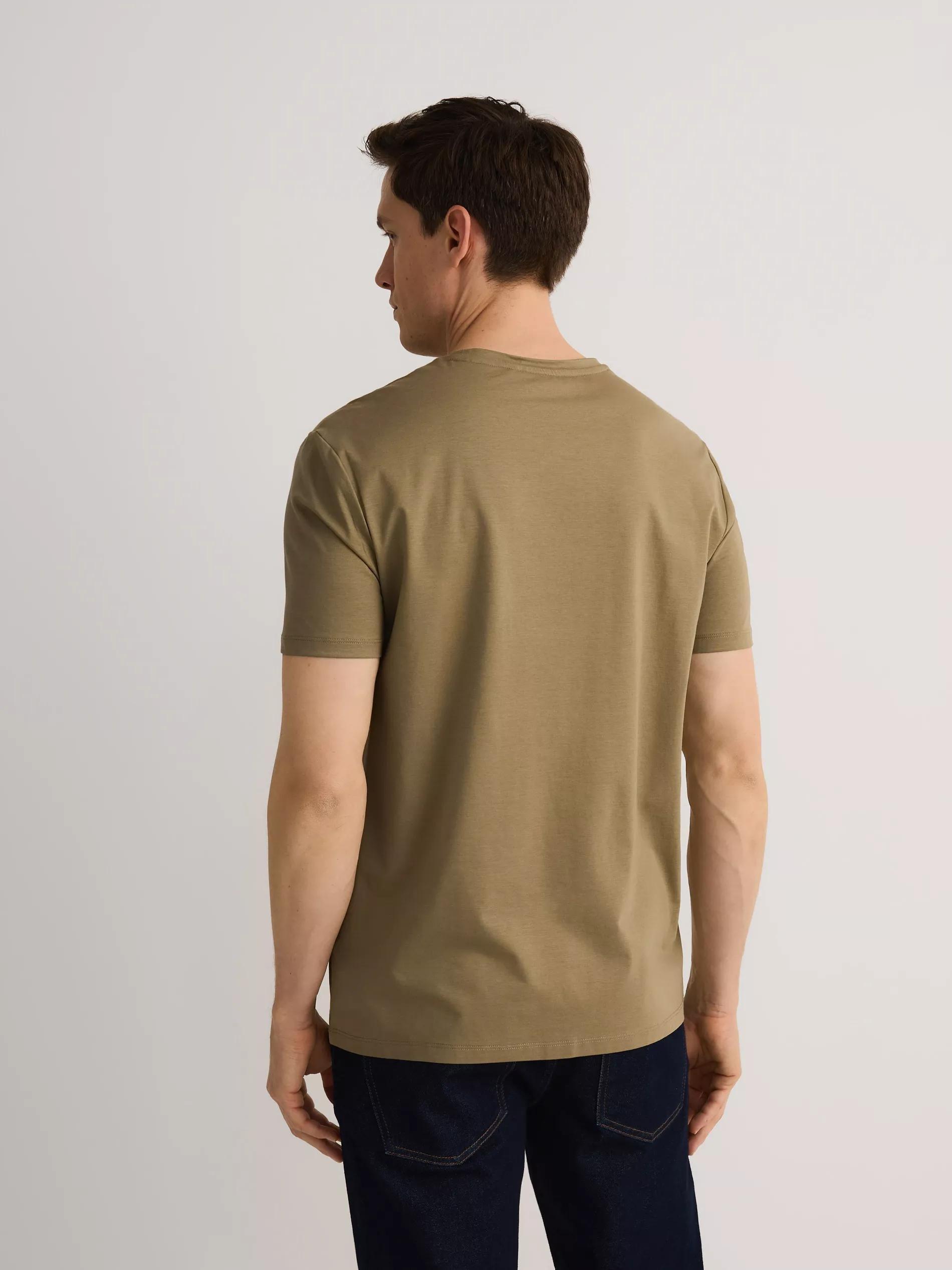 Green Slim Fit T-Shirt With Added Modal, , large image number 3