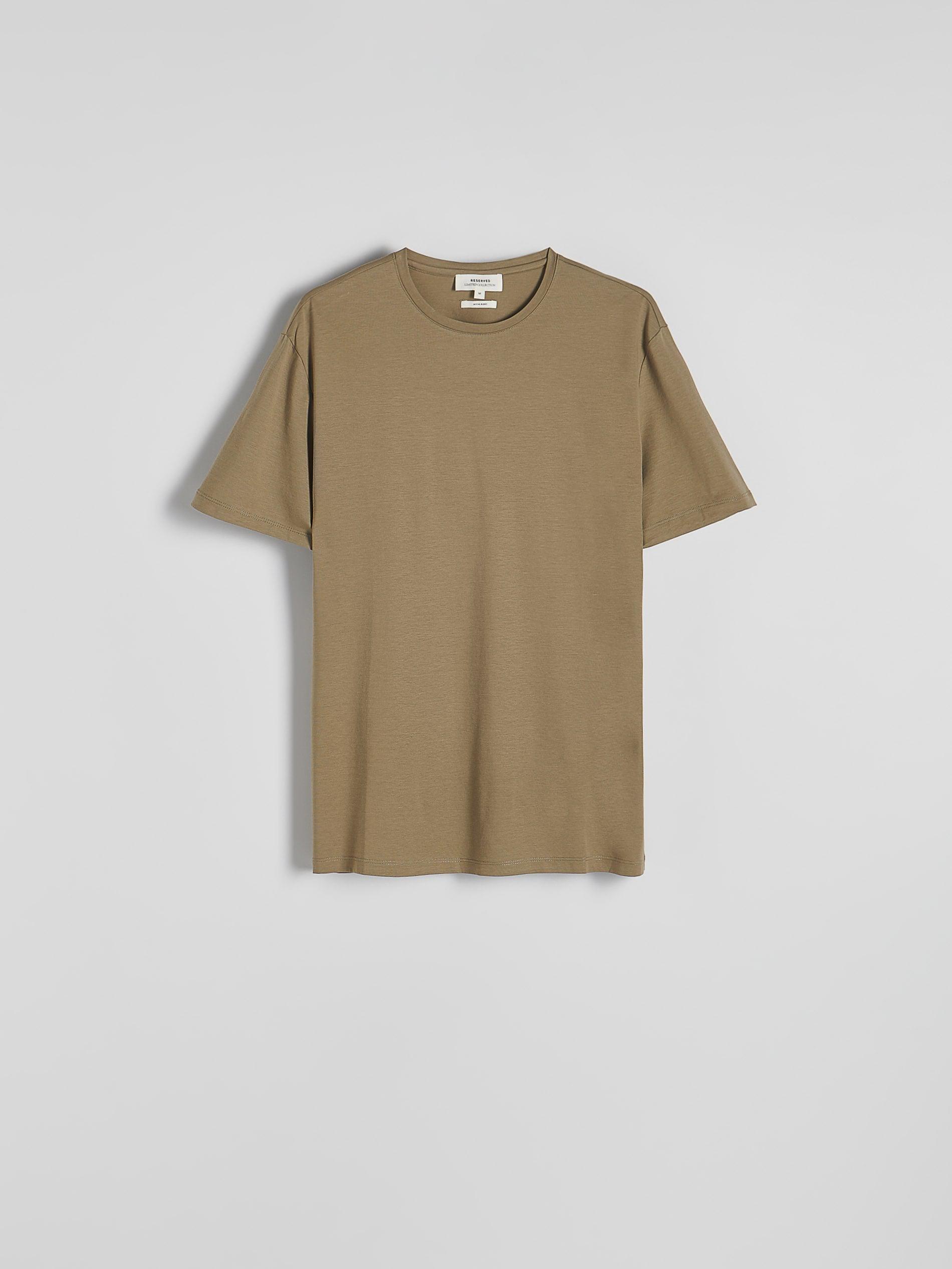 Green Slim Fit T-Shirt With Added Modal, , large image number 4