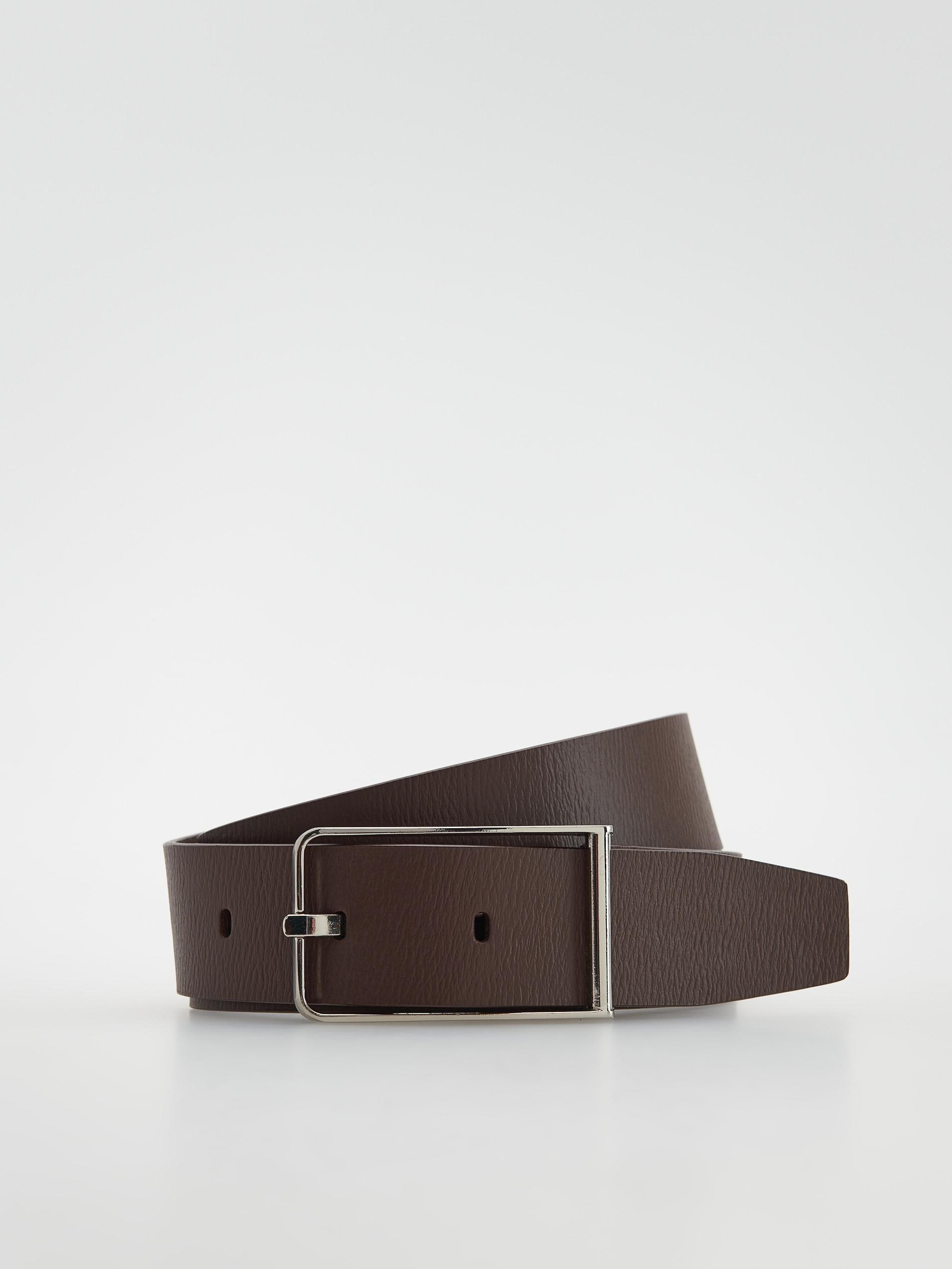 Brown Leather Belt, Men, , large image number 0