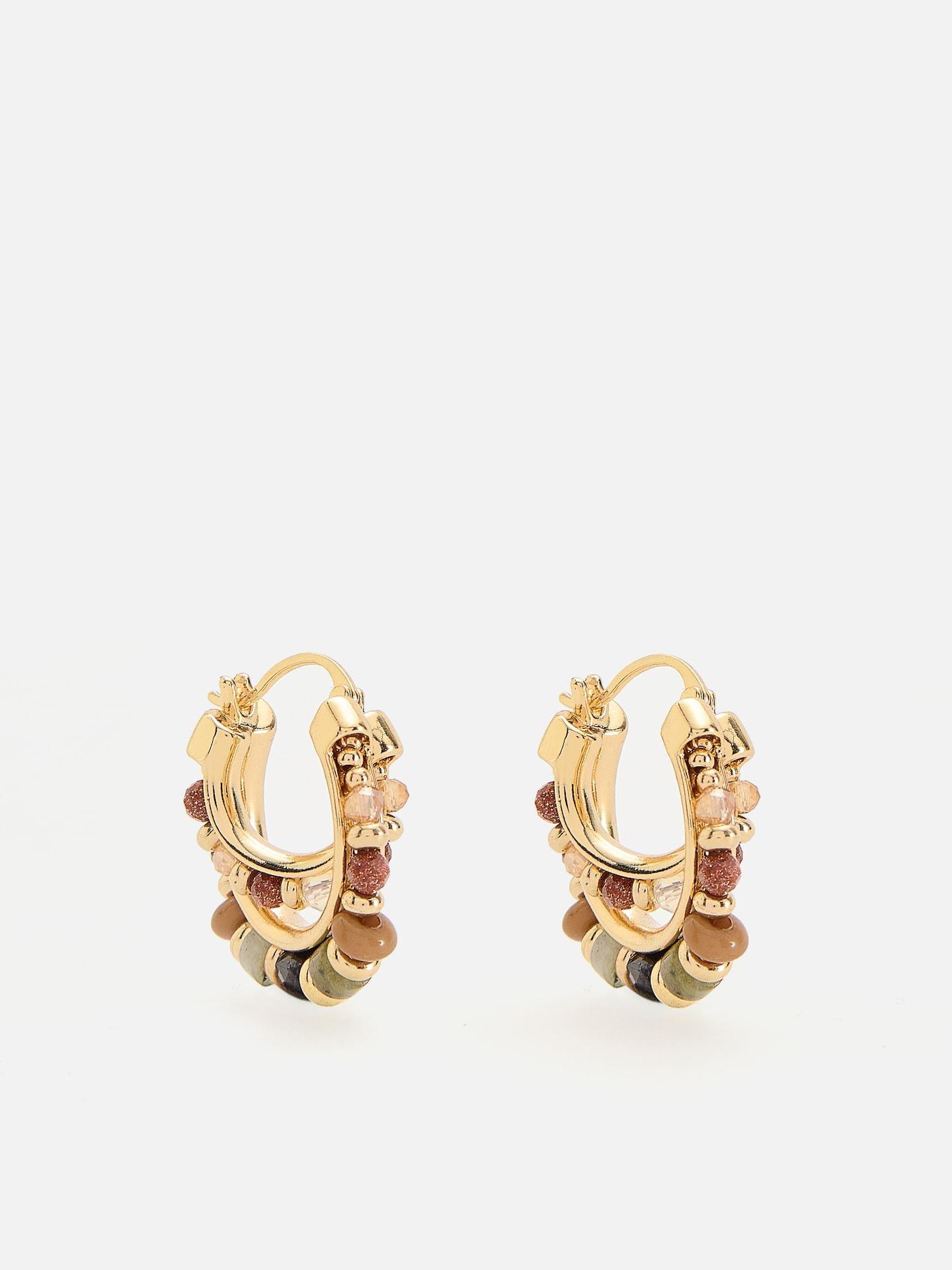 Multicolour Beaded Earrings, Multicolor, large image number 0
