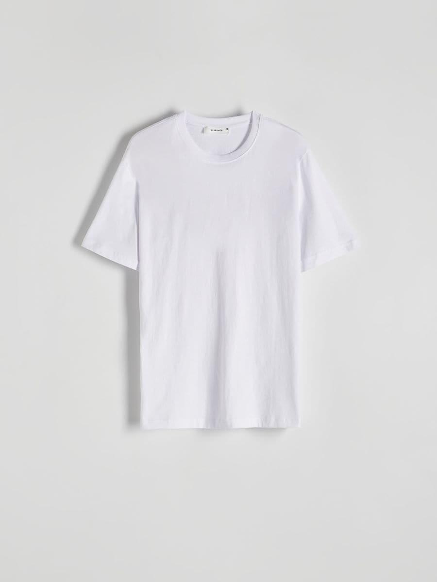 White Regular Cotton T-Shirt, , large image number 2