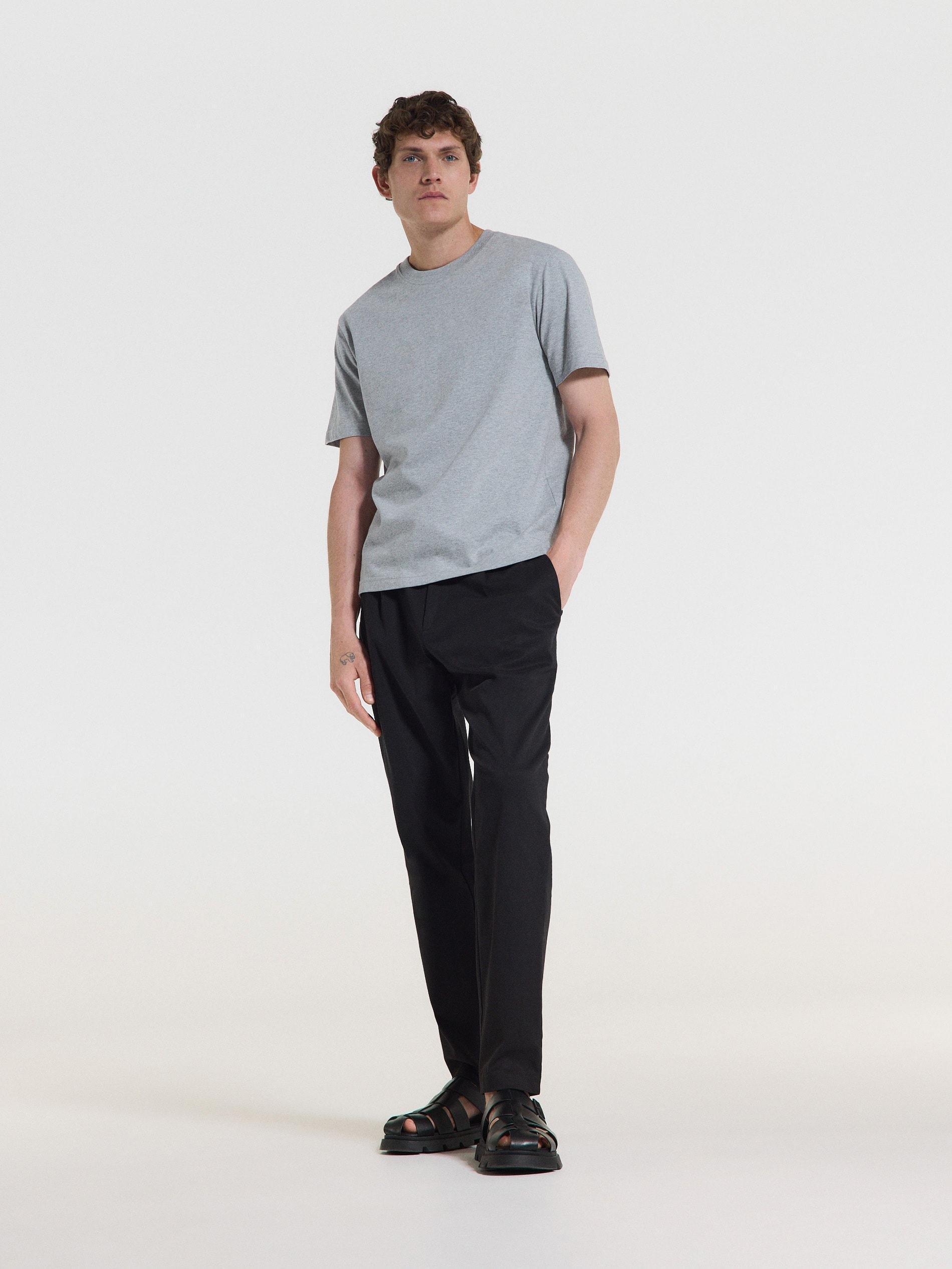 Grey Regular Fit Cotton T-Shirt, , large image number 0
