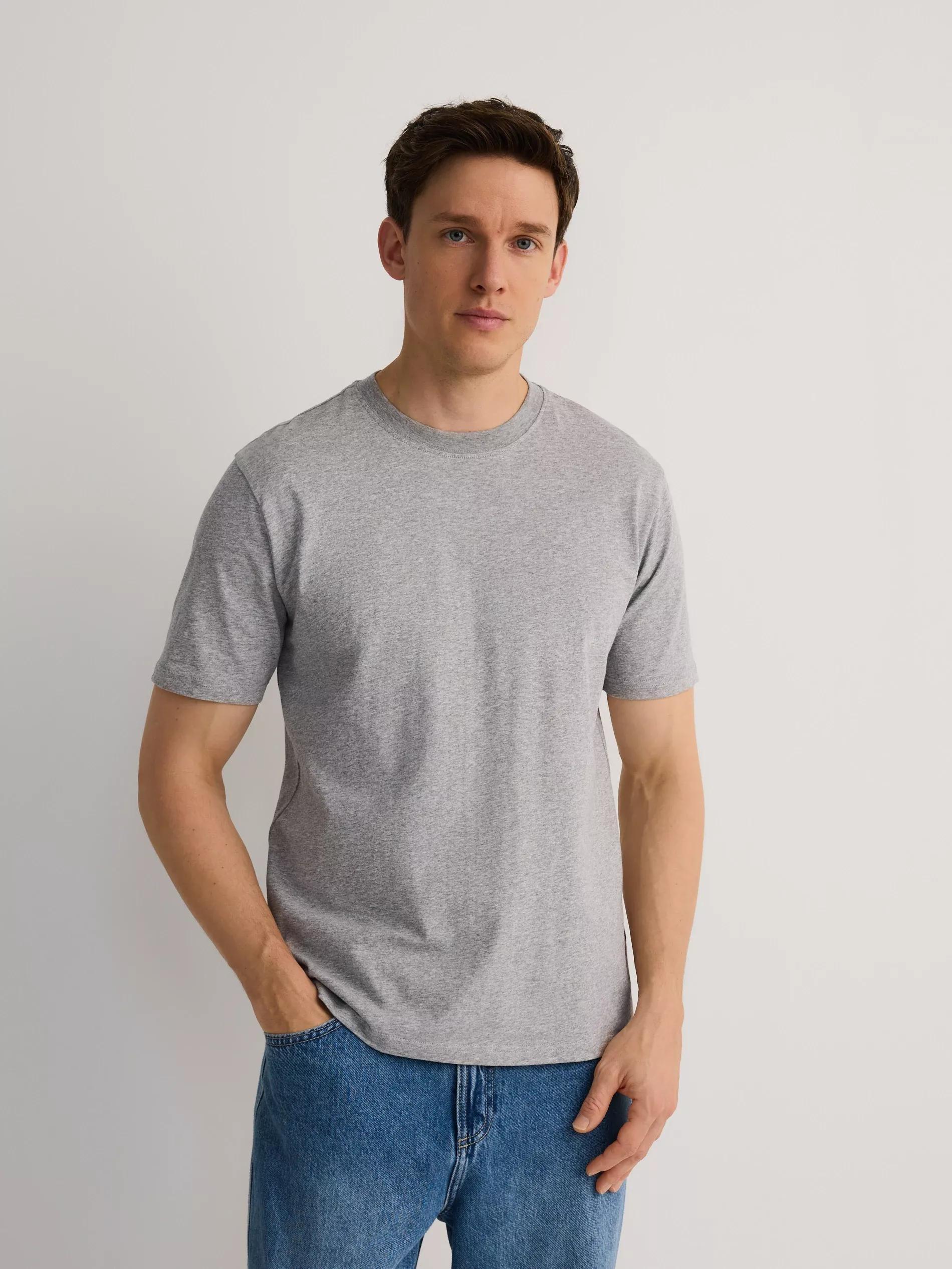 Grey Regular Fit Cotton T-Shirt, , large image number 1
