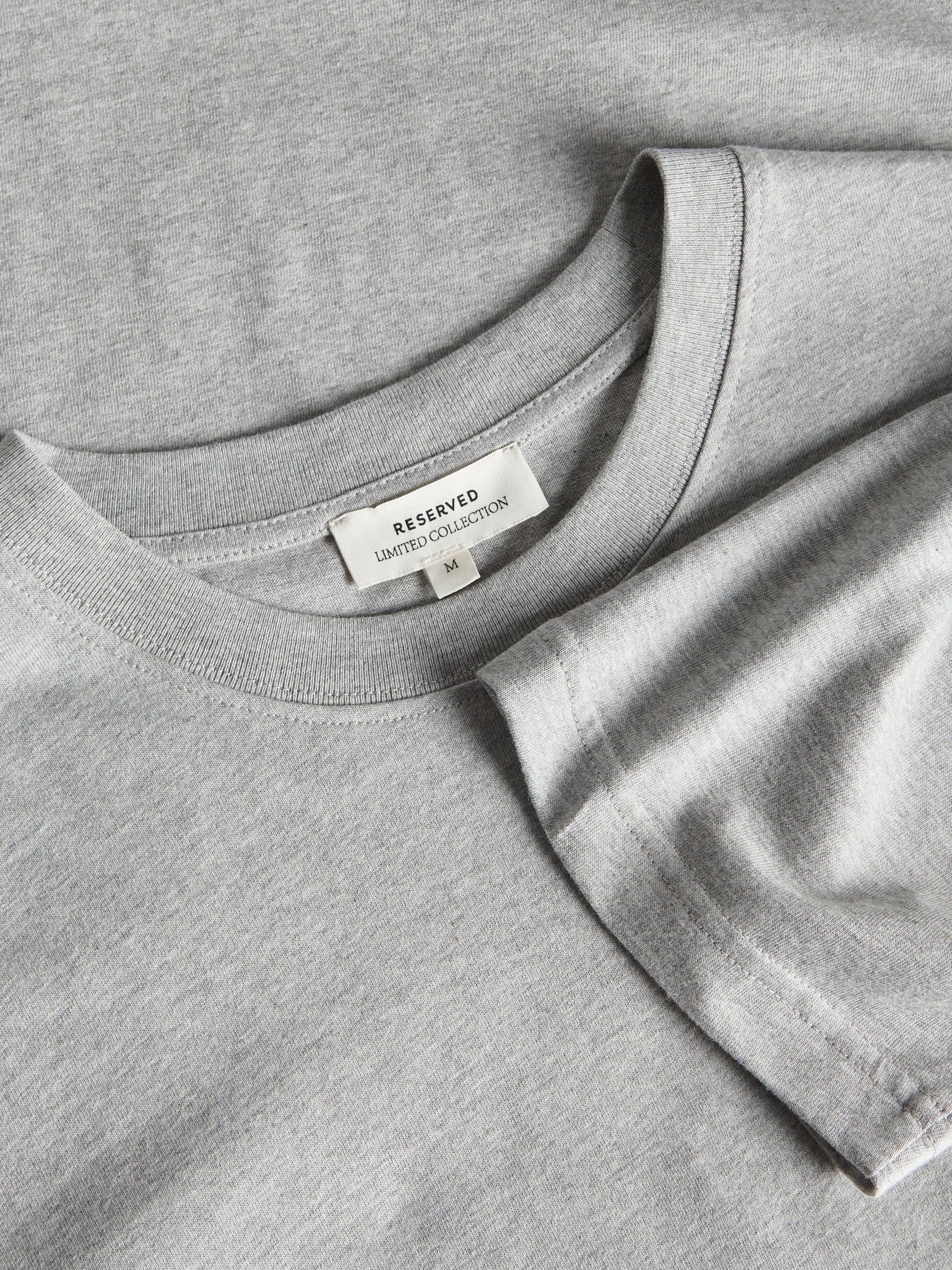 Grey Regular Fit Cotton T-Shirt, , large image number 10