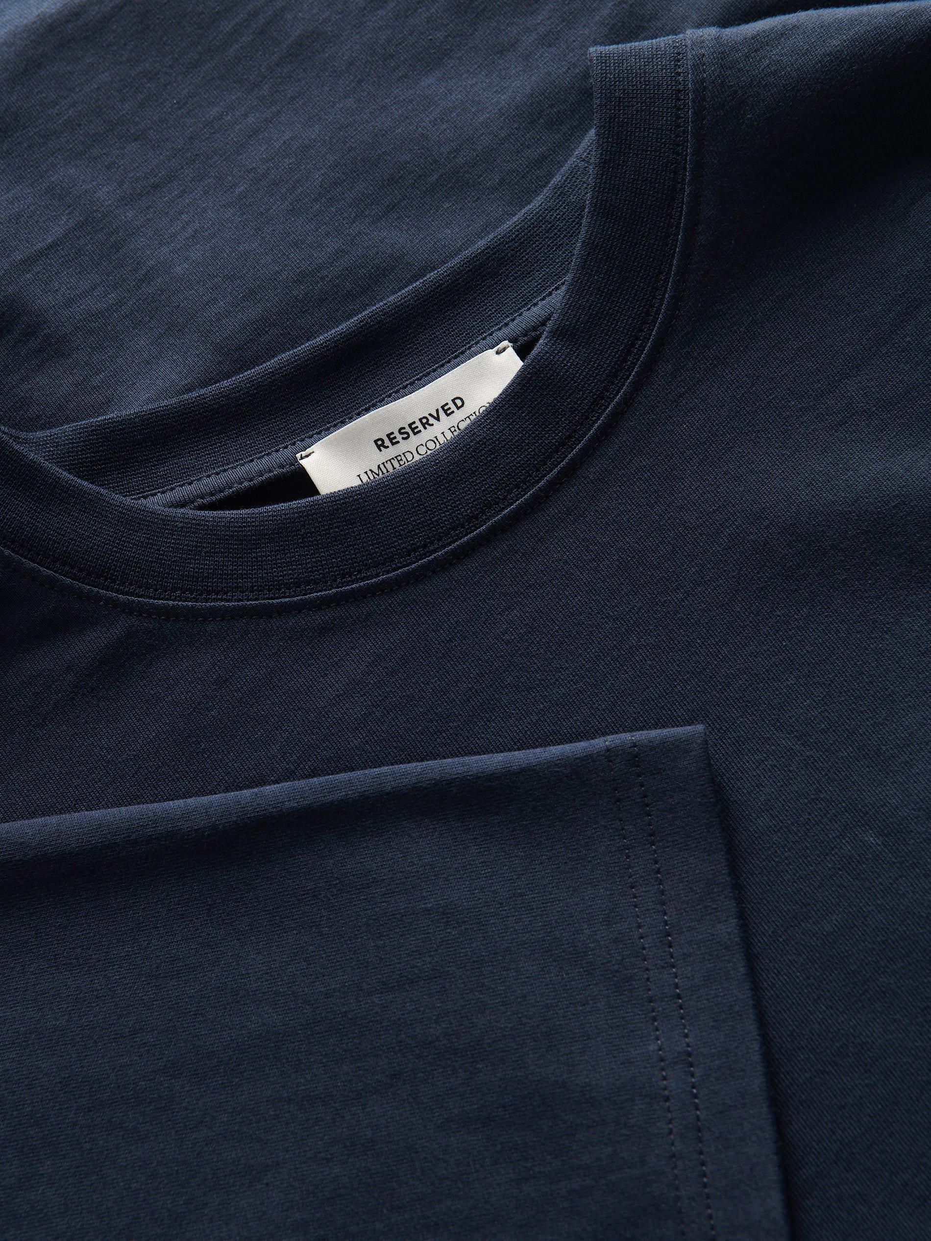 Navy Regular Cotton T-Shirt, , large image number 5