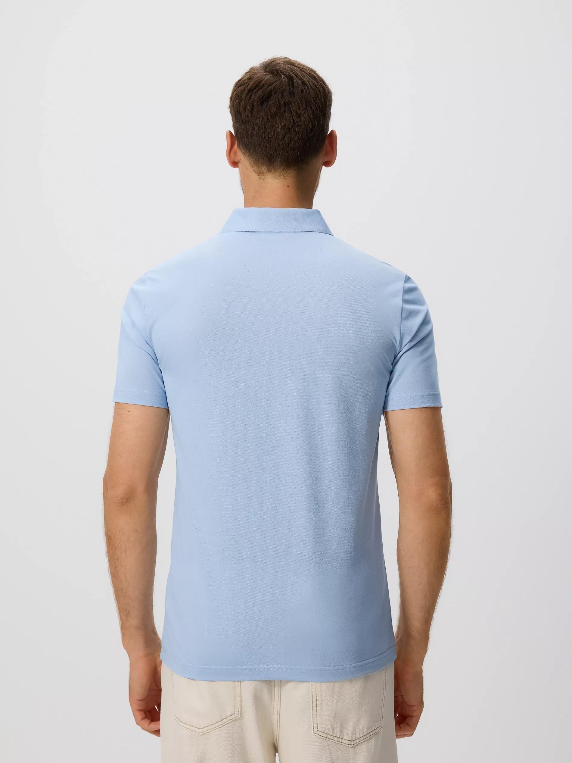 قميص بولو أزرق بقصة عادية, Blue, large image number 3