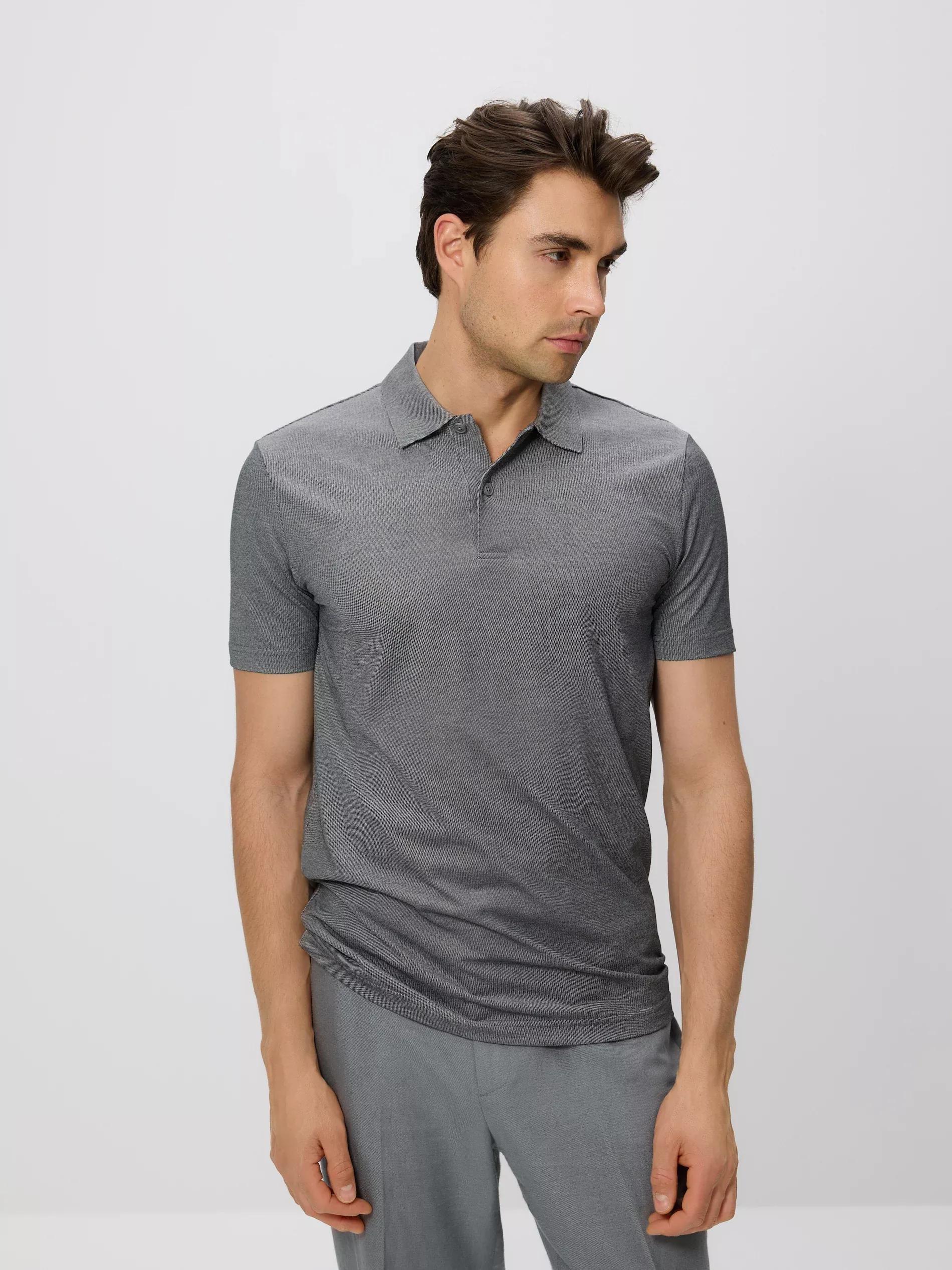 Grey Regular Fit Polo Shirt, Grey, large image number 0