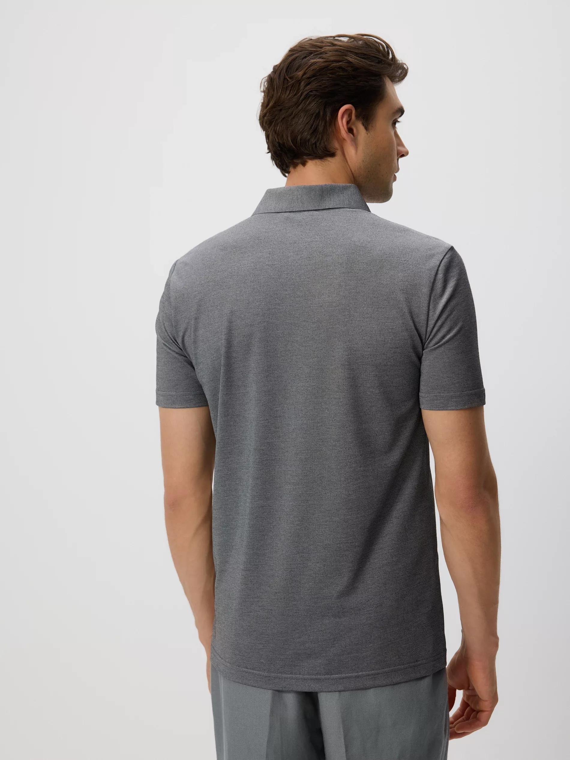 Grey Regular Fit Polo Shirt, Grey, large image number 3