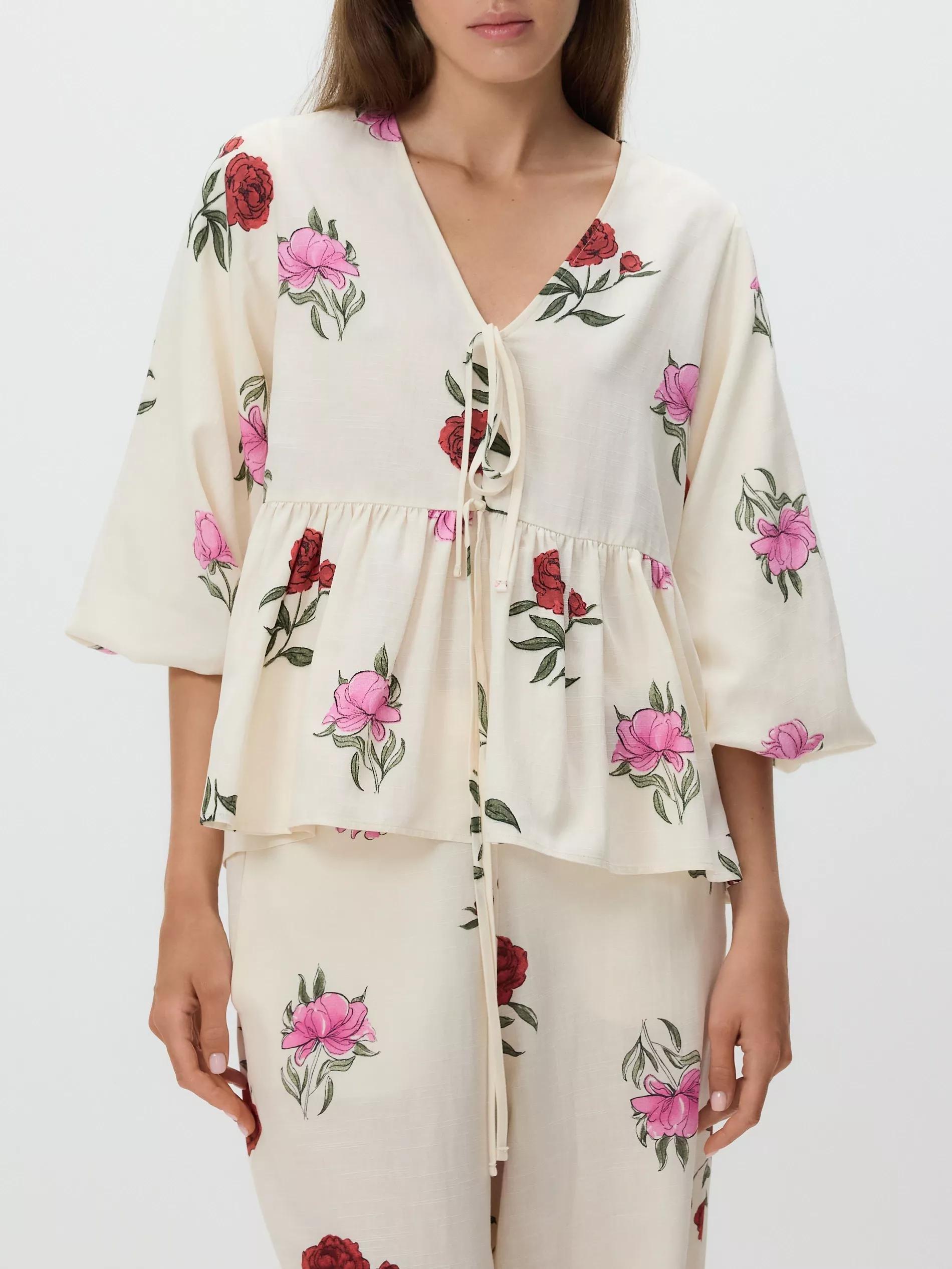 MULTICOLOR Floral blouse, Multicolor, large image number 1