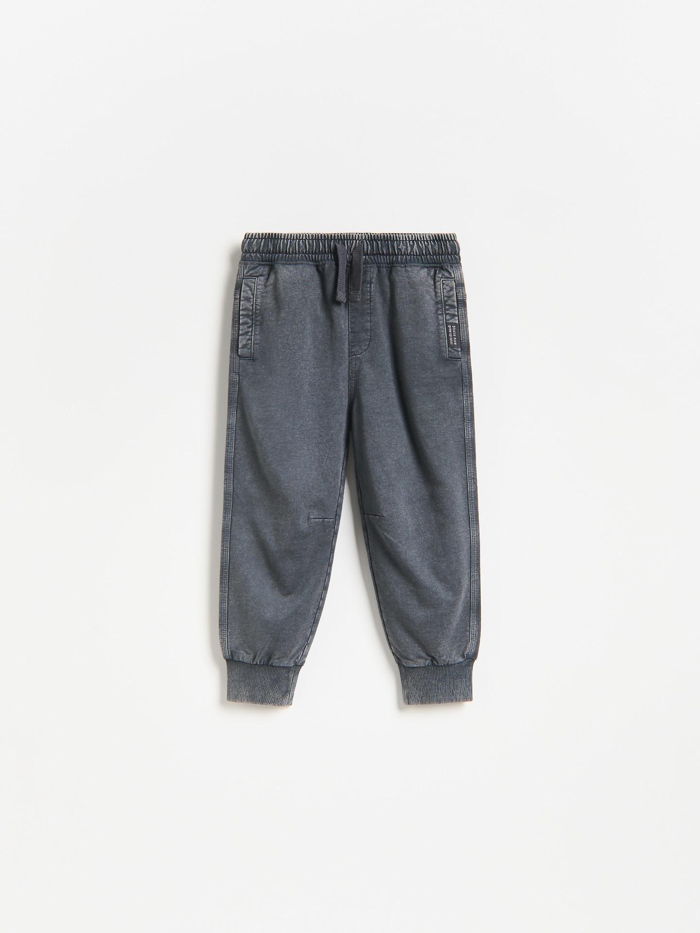 Grey Trousers With Wash Effect, Grey, medium