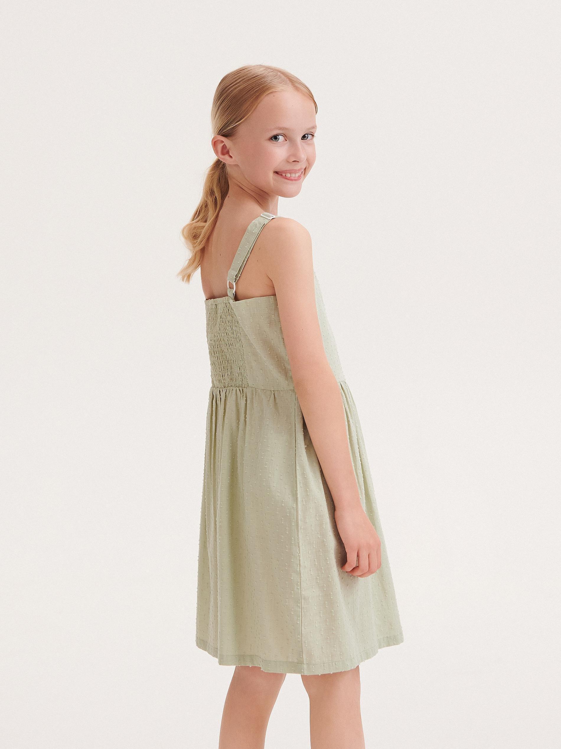 Green Cami Dress, Kids Girls, , large image number 2
