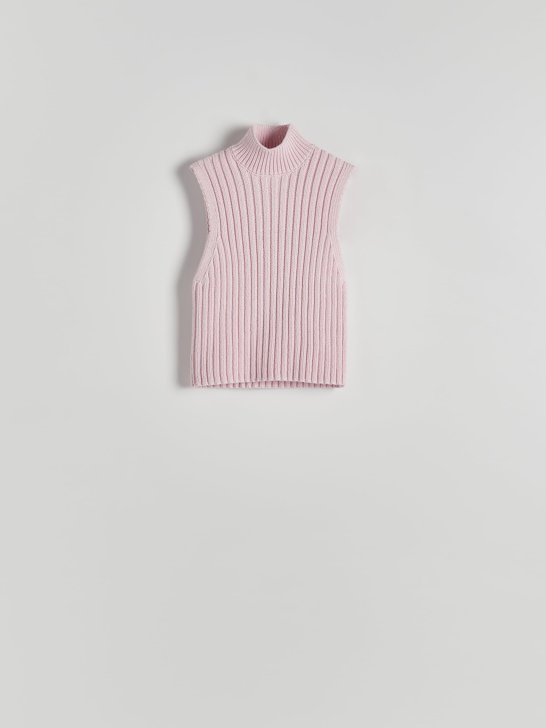 Pink Knitted Vest, , large image number 2