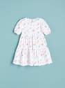 Reserved - Cream Poppy Print Dress, Kids Girl 