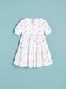 Reserved - Cream Poppy Print Dress, Kids Girl 