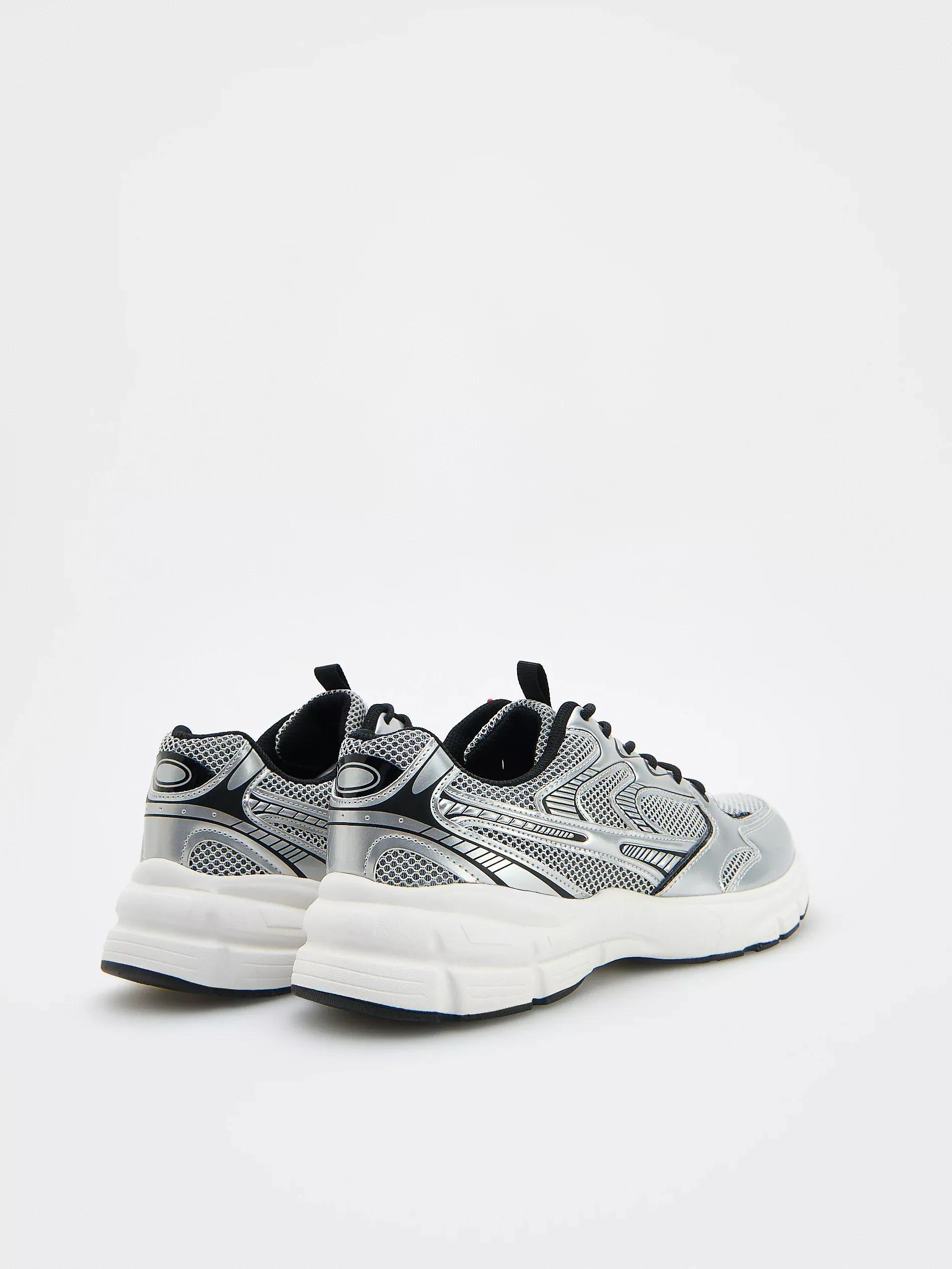Silver Metallic Sneakers, , large image number 2