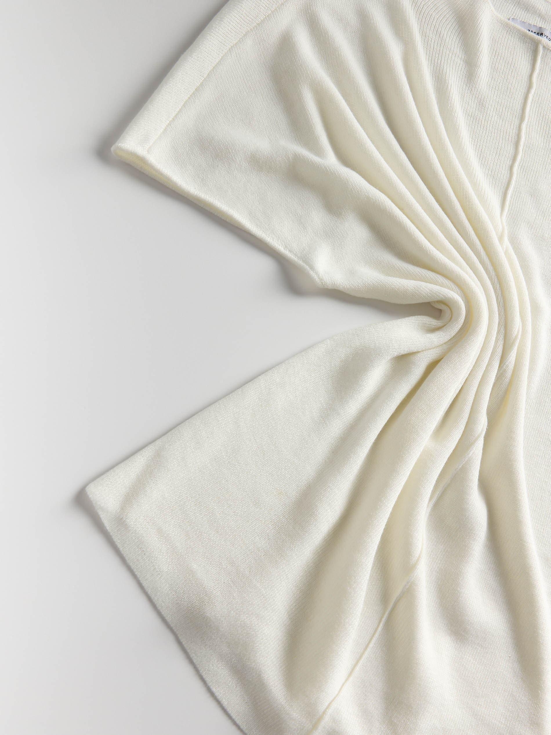 Cream Jersey Blouse, , large image number 5