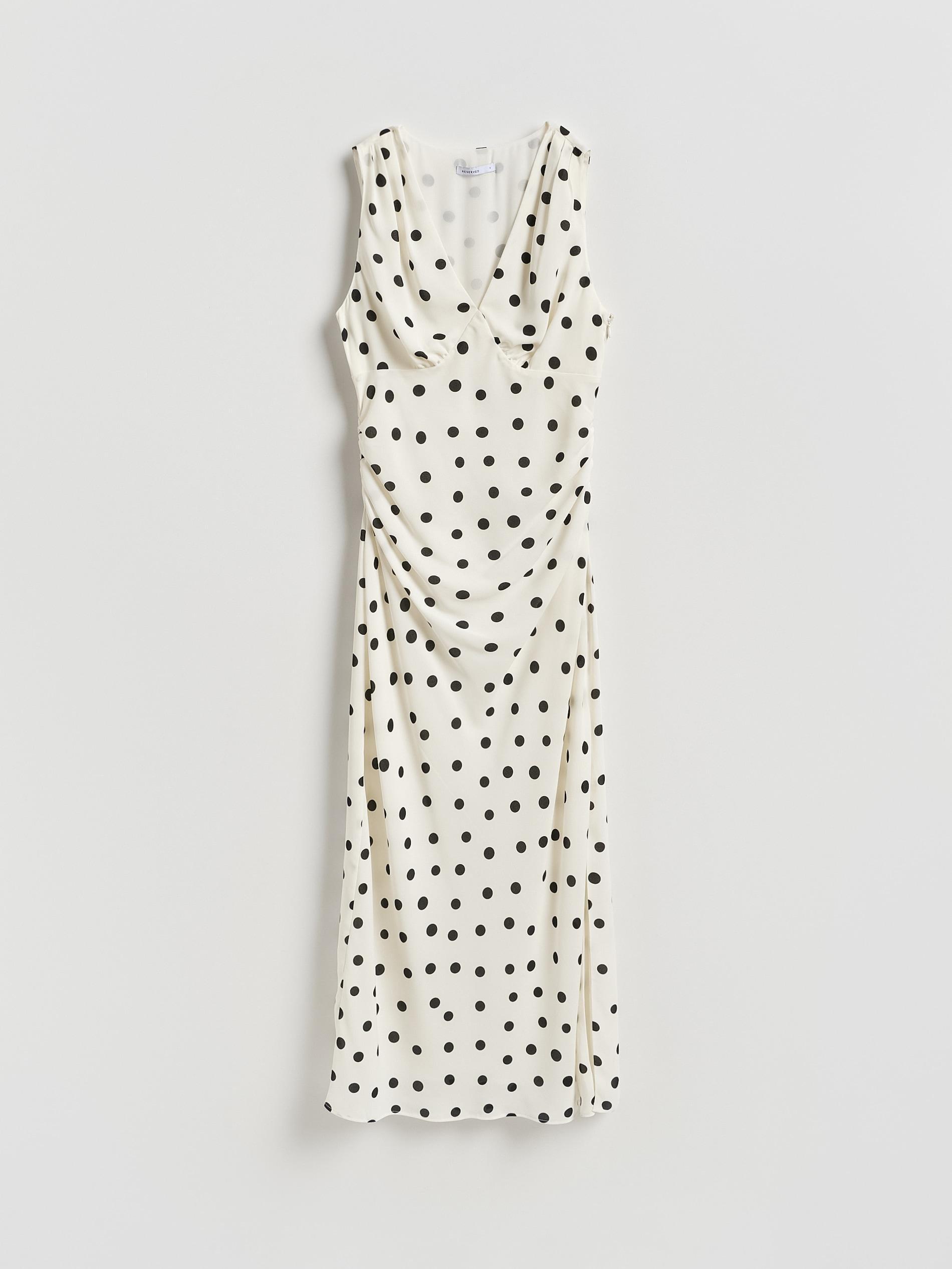 Multicolour Polka Dot Midi Dress, Multicolor, large image number 5