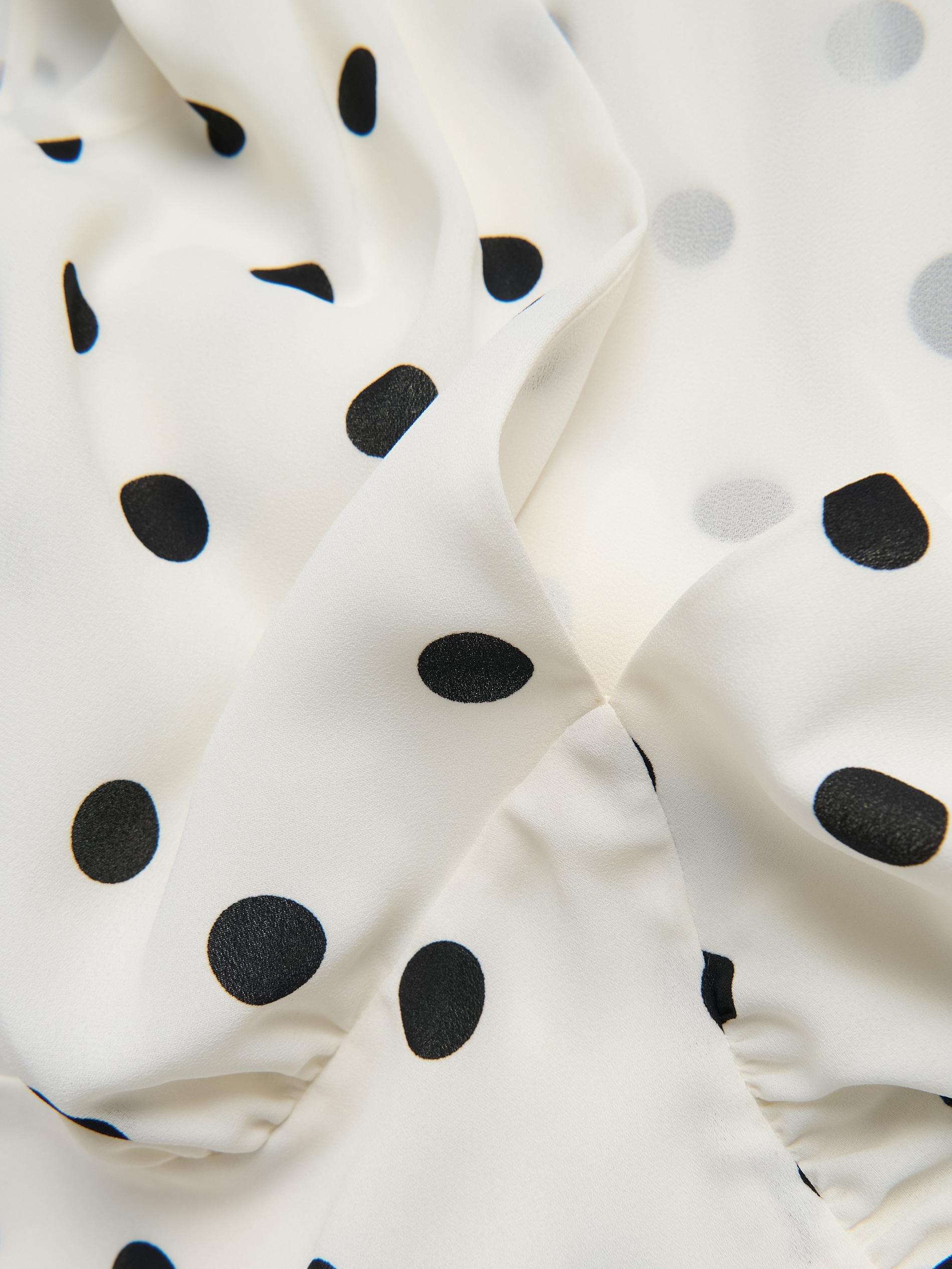 Multicolour Polka Dot Midi Dress, Multicolor, large image number 6